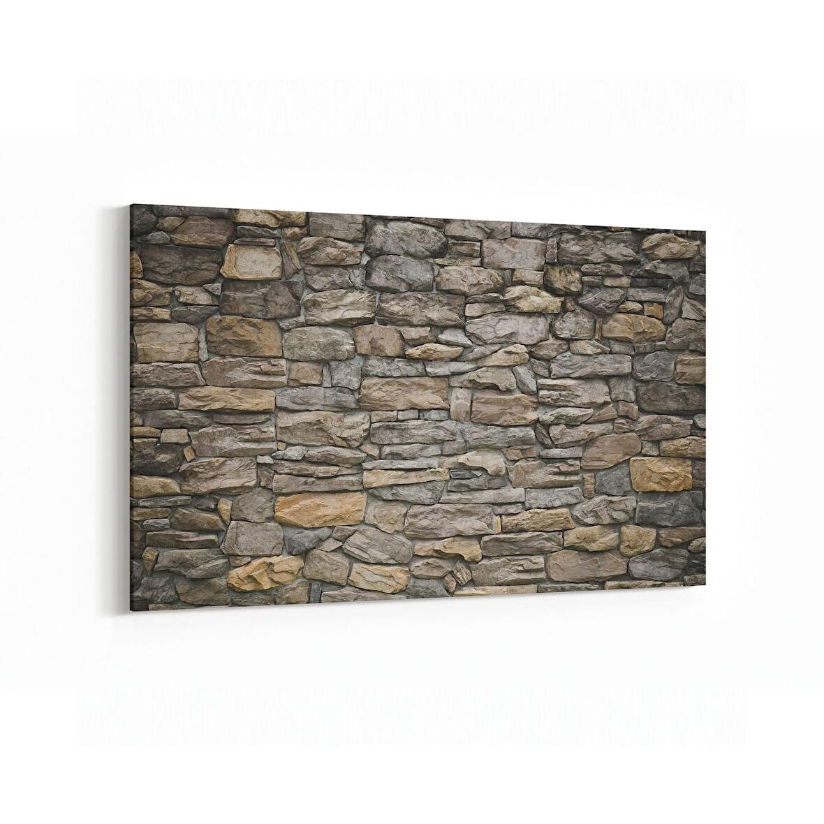 Olla 17339Y Taş / Tuğla Görseli Yatay Kanvas Tablo (Ölçü: 150X100)