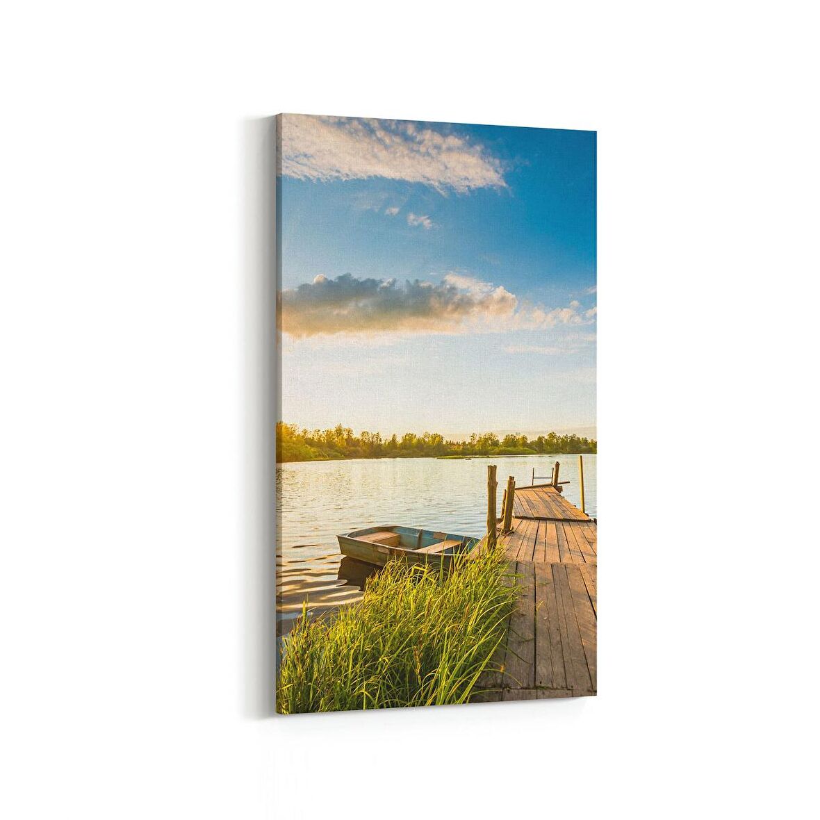 Olla 13849DD Doğa / Manzara Görseli Dikey Dar Kanvas Tablo (Ölçü: 40X80)