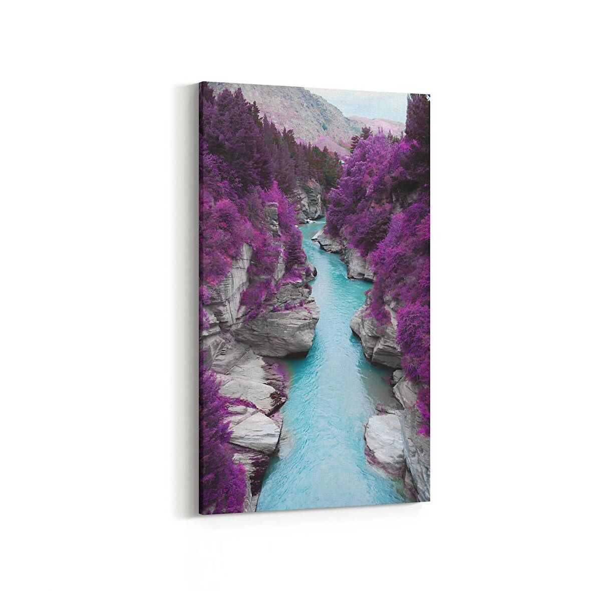 Olla 14598DD Doğa / Manzara Görseli Dikey Dar Kanvas Tablo (Ölçü: 60X120)