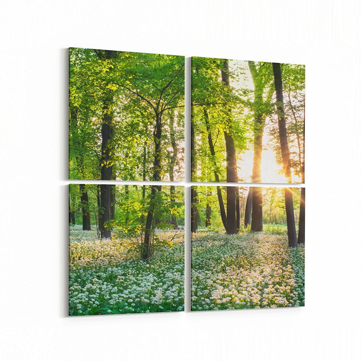 Olla 14017K4 Doğa / Manzara Görseli Kare 4'lü Kanvas Tablo (Ölçü: 65X65)