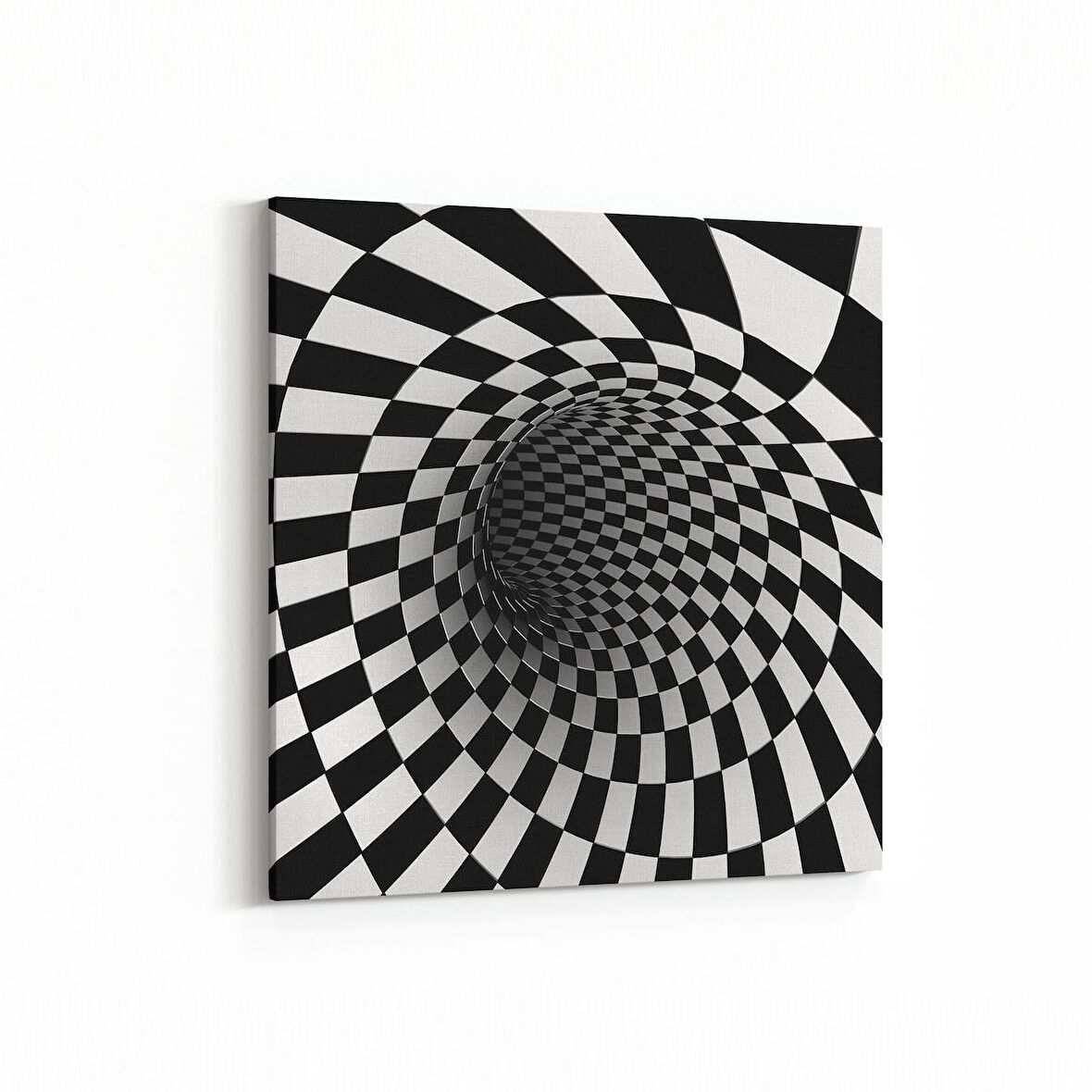 Olla 10219K Abstract Girdap Görsel Kare Kanvas Tablo (Ölçü: 25X25)