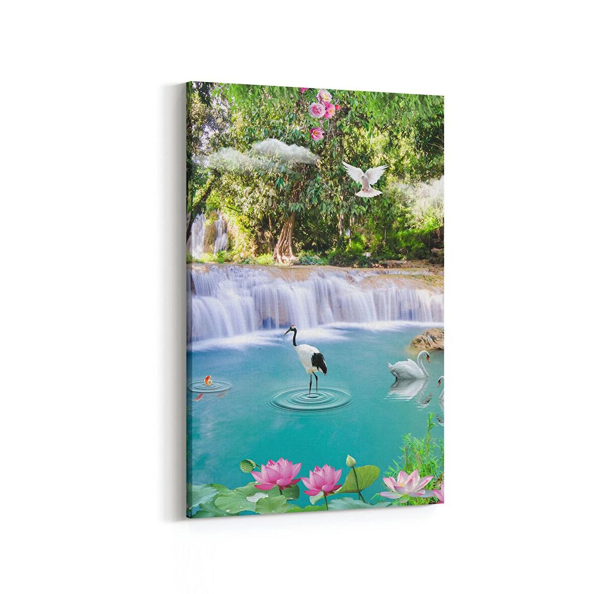 Olla 13387D Doğa / Manzara Görseli Dikey Kanvas Tablo (Ölçü: 100X150)