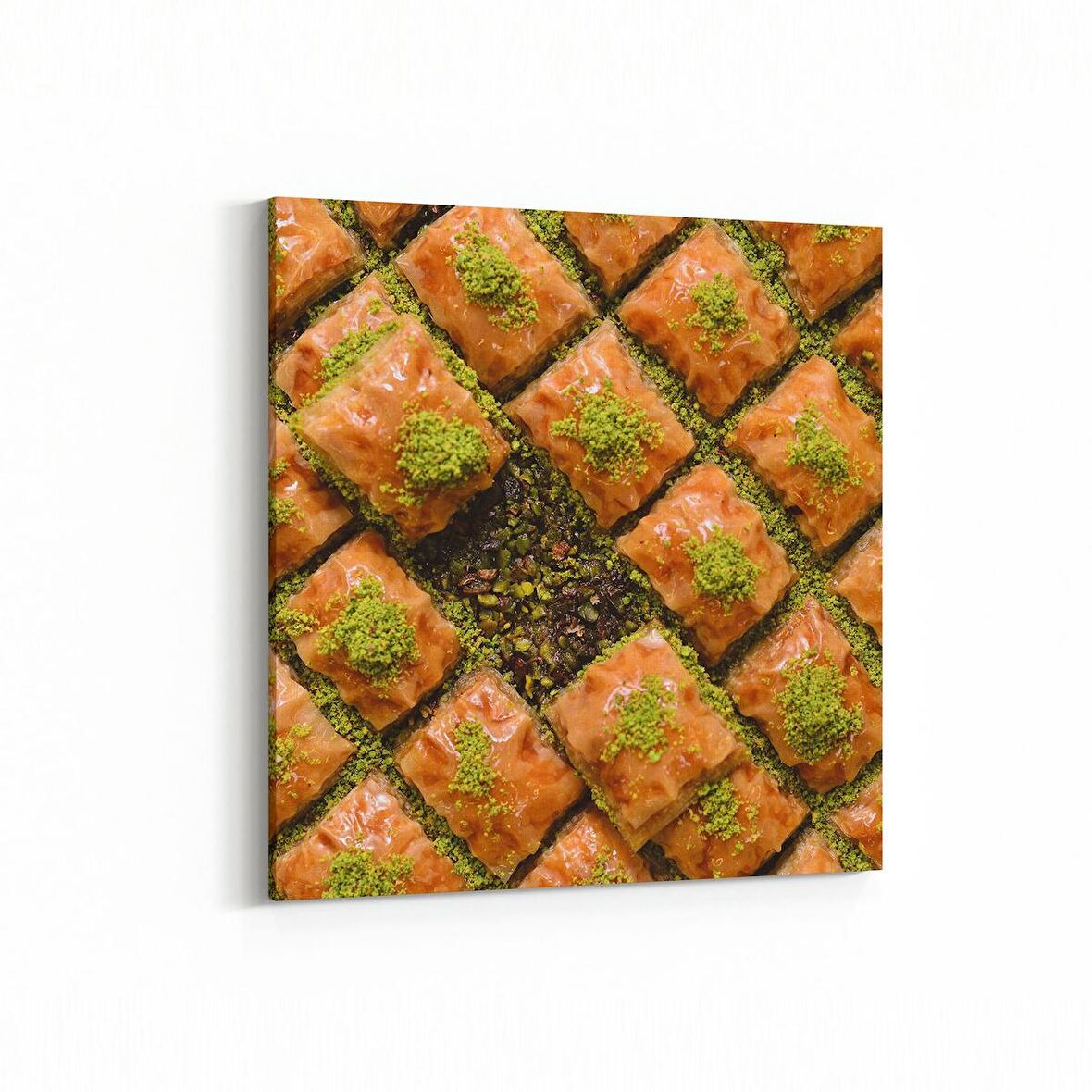 Olla 15233K Gıda Görseli Kare Kanvas Tablo (Ölçü: 100X100)