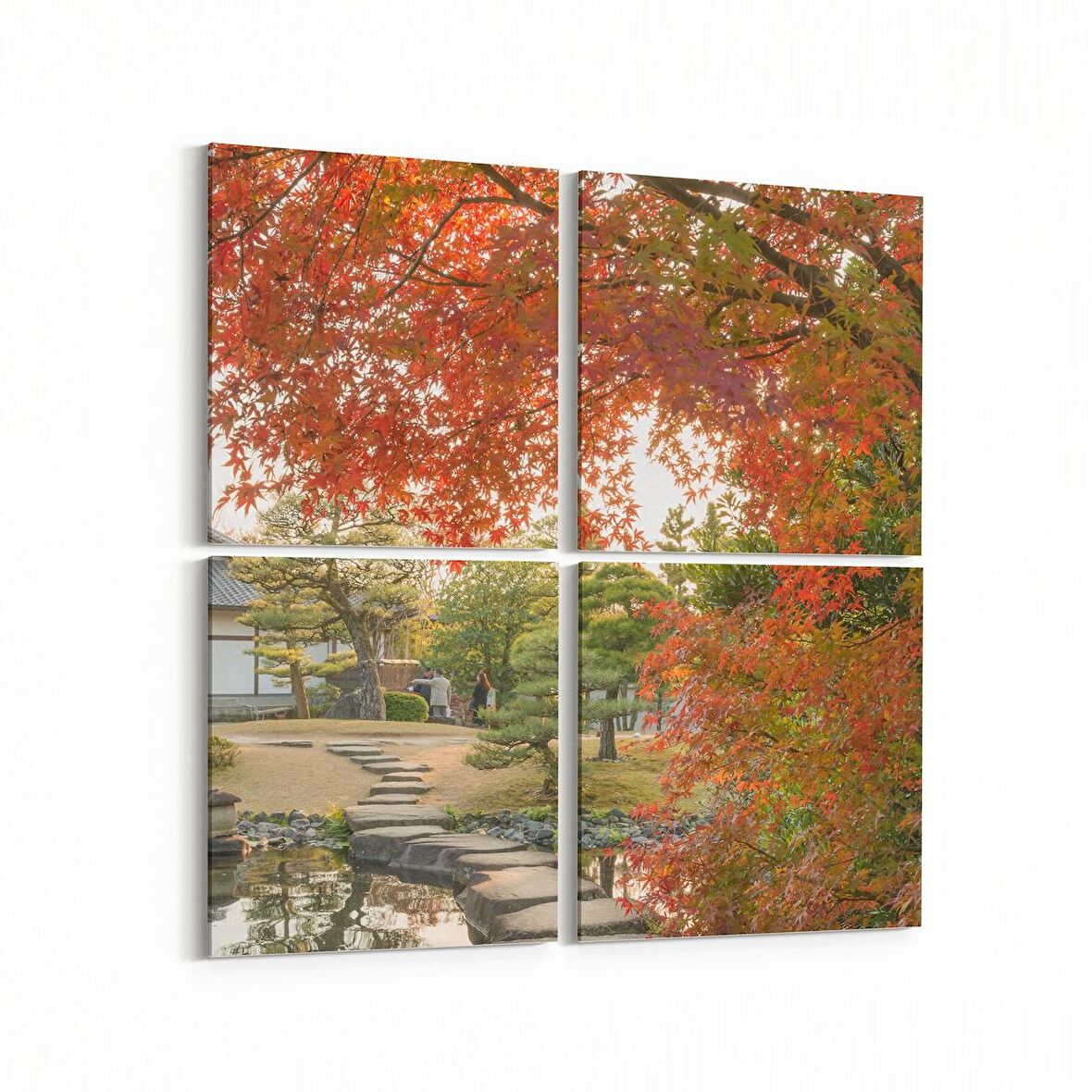 Olla 13926K4 Doğa / Manzara Görseli Kare 4'lü Kanvas Tablo (Ölçü: 65X65)