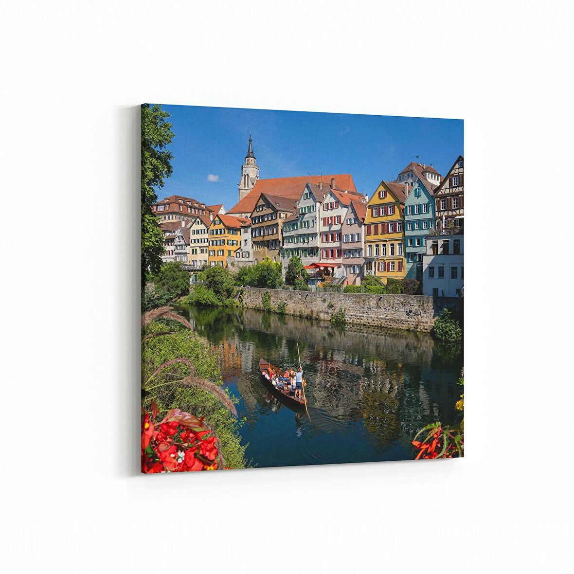 Olla 18258K4 Yapı Görseli Kare 4'lü Kanvas Tablo (Ölçü: 65X65)