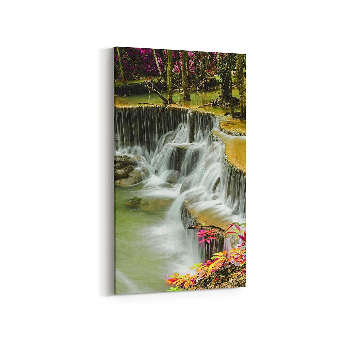 Olla 13747DD Doğa / Manzara Görseli Dikey Dar Kanvas Tablo (Ölçü: 40X80)