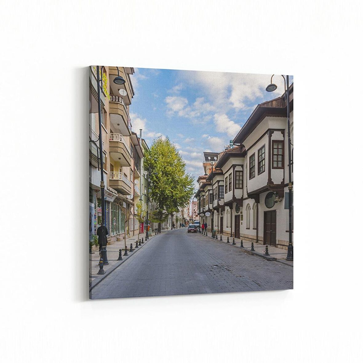 Olla 18916K Yapı Görseli Kare Kanvas Tablo (Ölçü: 25X25)