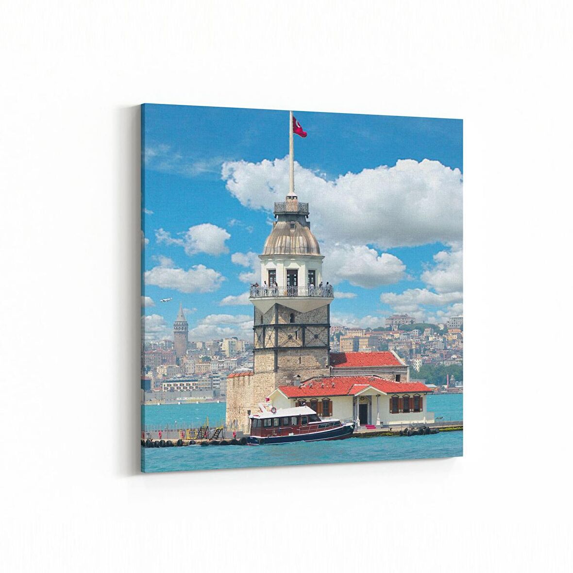 Olla 18903K Yapı Görseli Kare Kanvas Tablo (Ölçü: 25X25)