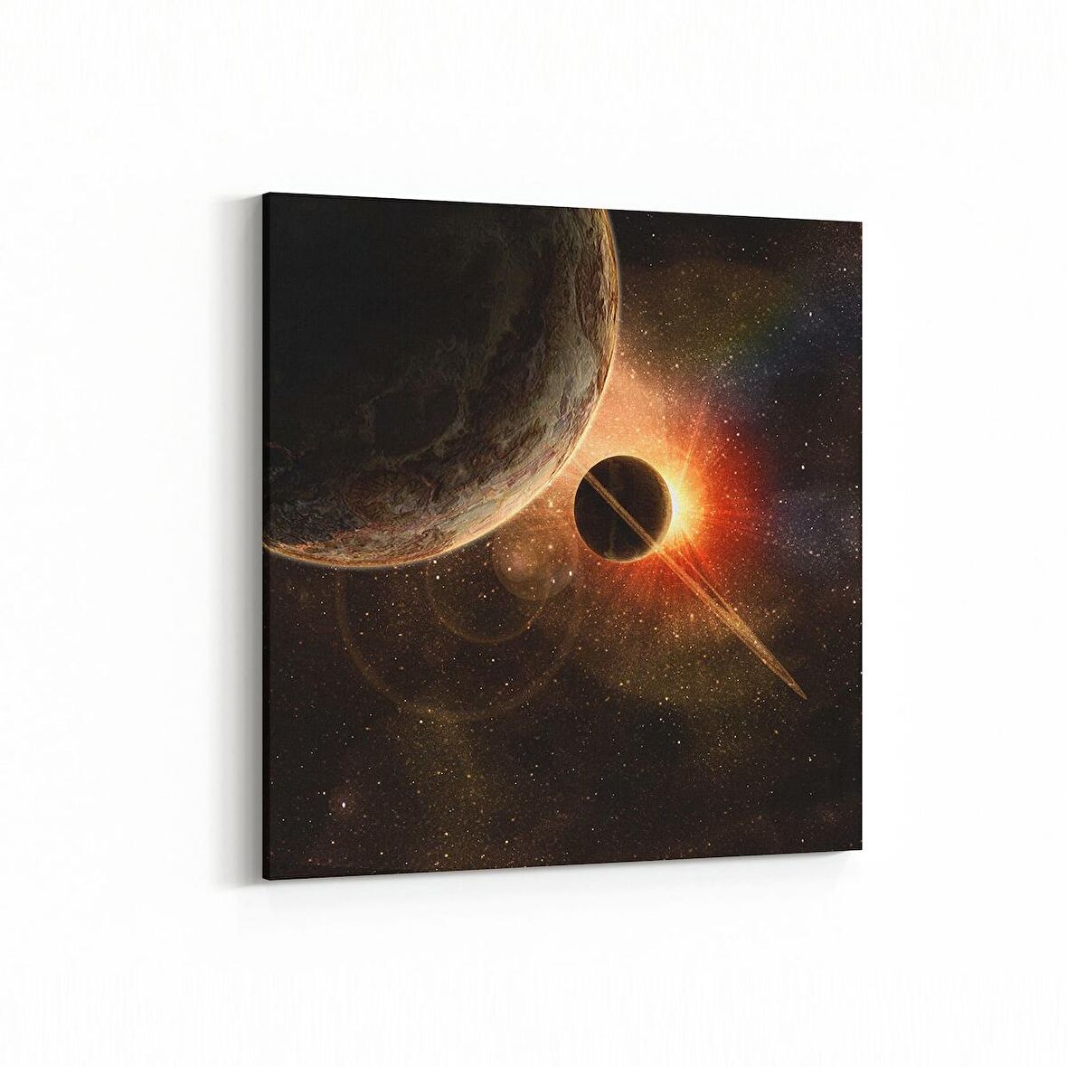Olla 17693K Uzay Görseli Kare Kanvas Tablo (Ölçü: 30X30)