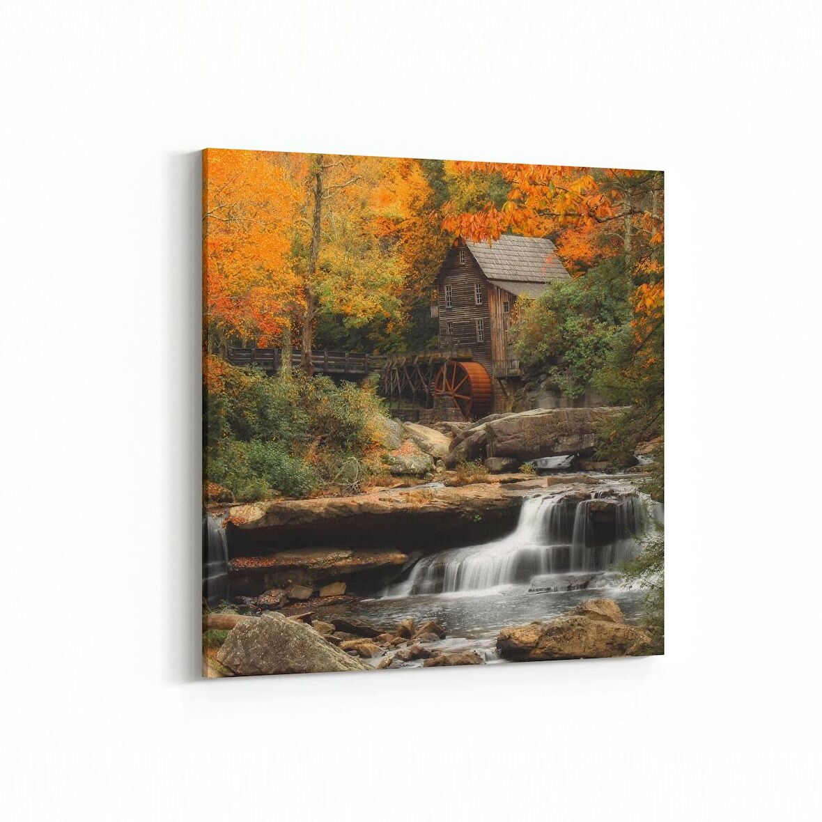 Olla 17905K Yapı Görseli Kare Kanvas Tablo (Ölçü: 25X25)