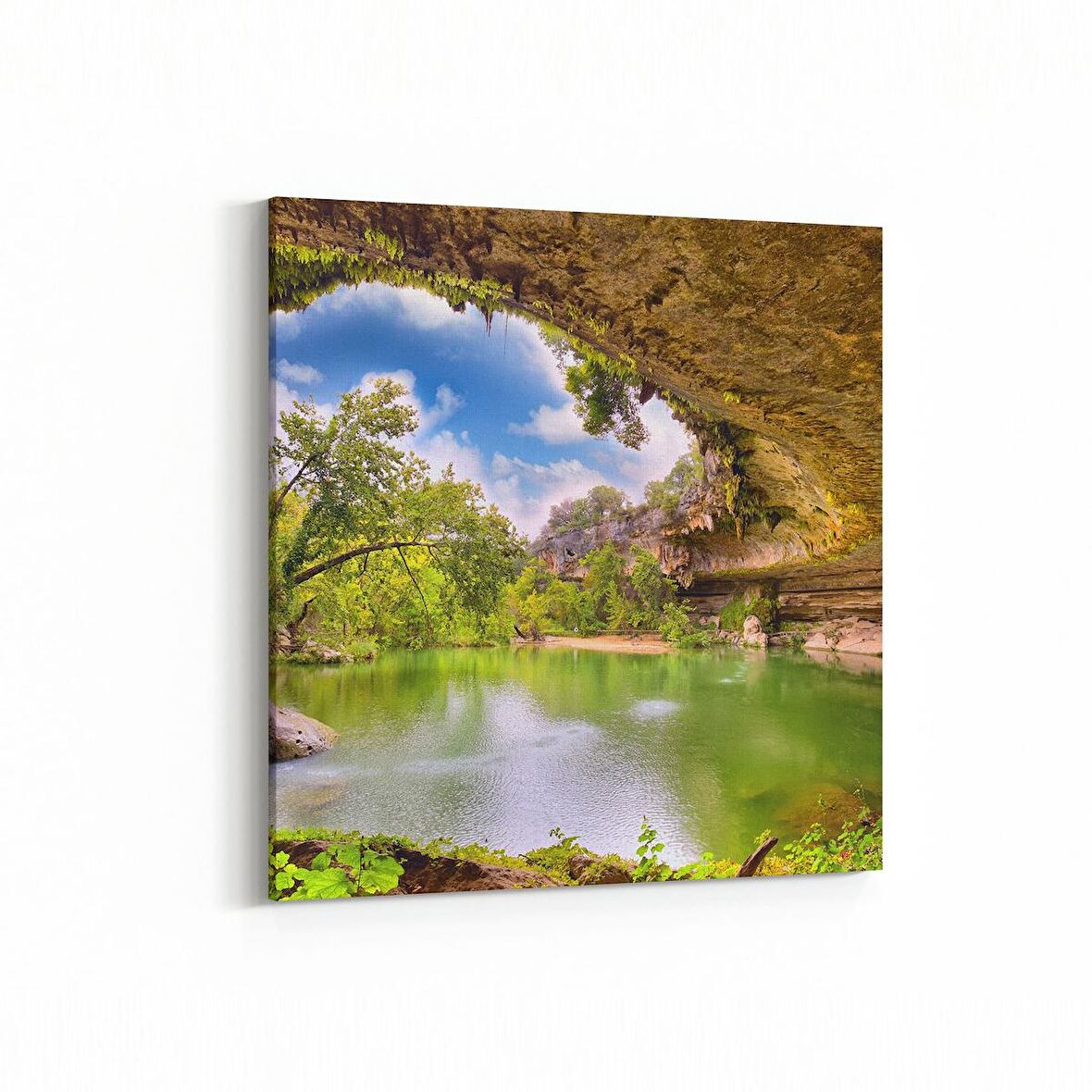 Olla 13791K Doğa / Manzara Görseli Kare Kanvas Tablo (Ölçü: 25X25)