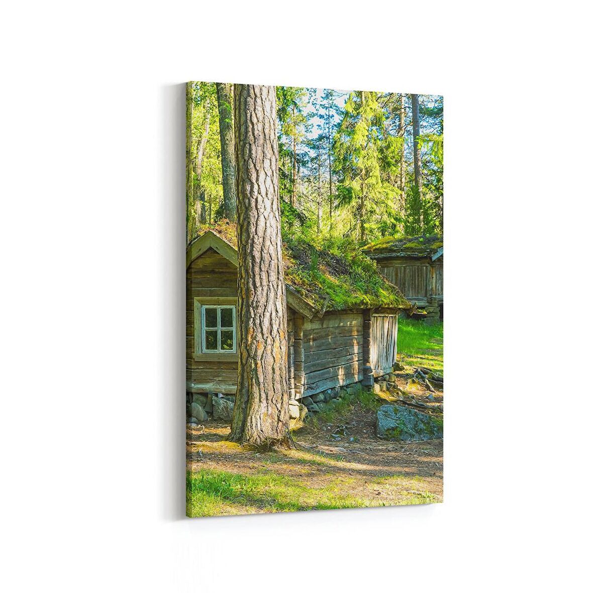 Olla 18767D Yapı Görseli Dikey Kanvas Tablo (Ölçü: 100X150)