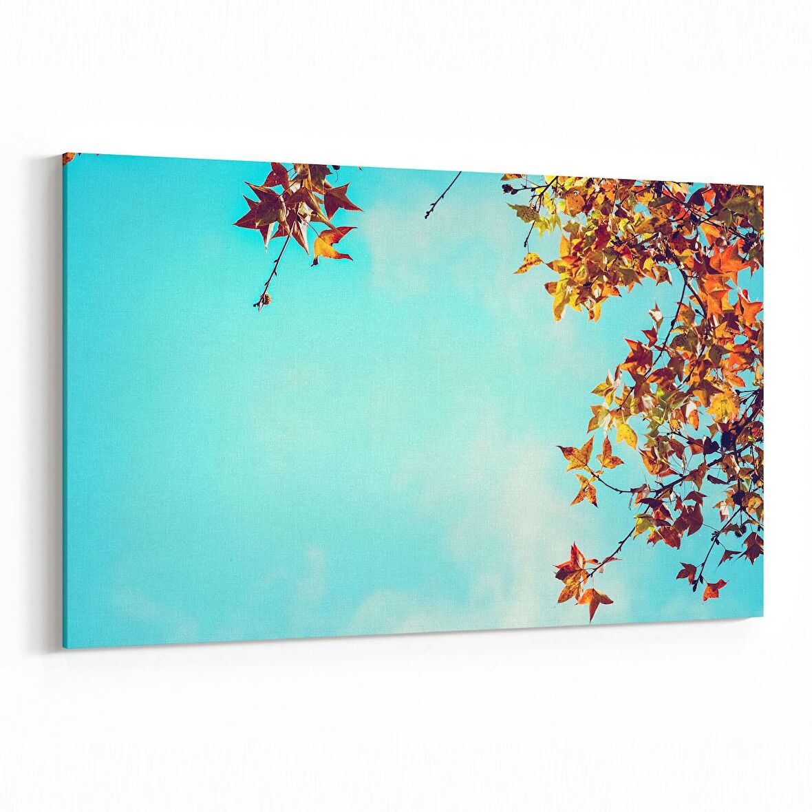 Olla 10989Y Ağaç Görseli Yatay Kanvas Tablo (Ölçü: 45X30)