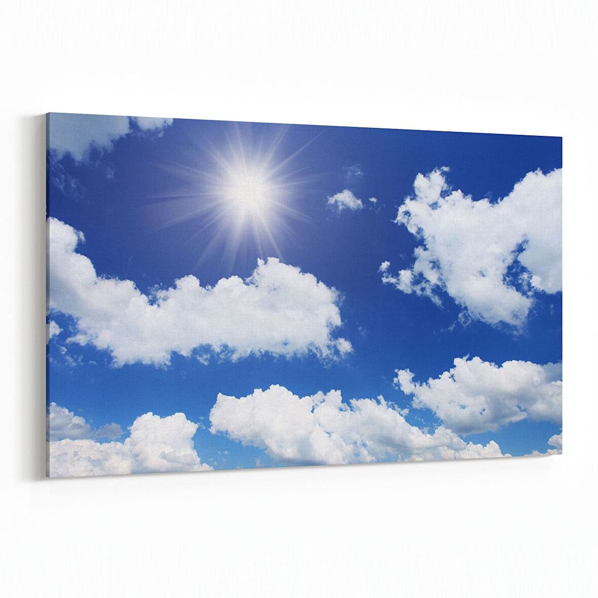 Olla 15796Y Gökyüzü Bulut Görseli  Yatay Kanvas Tablo (Ölçü: 150X100)