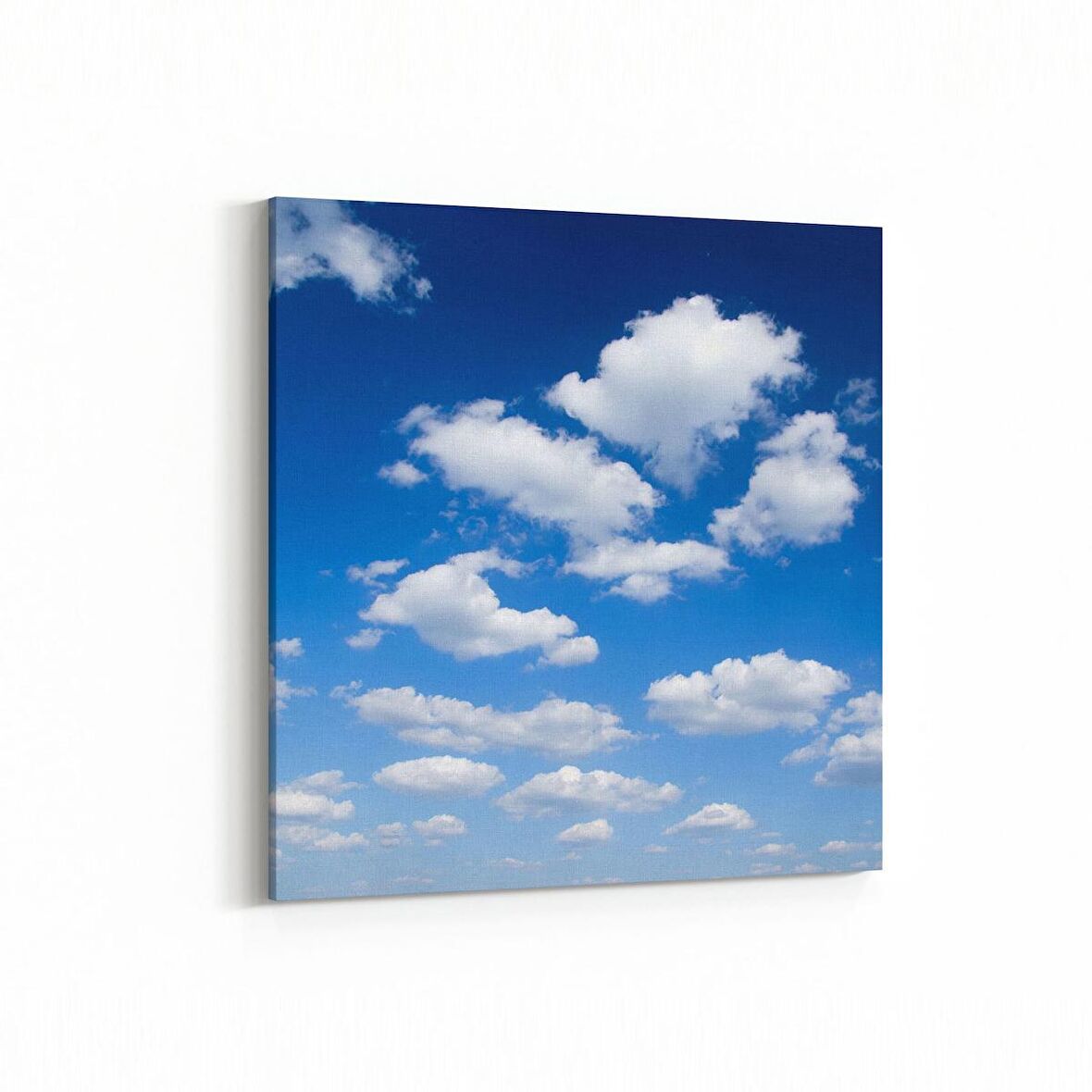 Olla 15450K Gökyüzü Bulut Görseli  Kare Kanvas Tablo (Ölçü: 30X30)