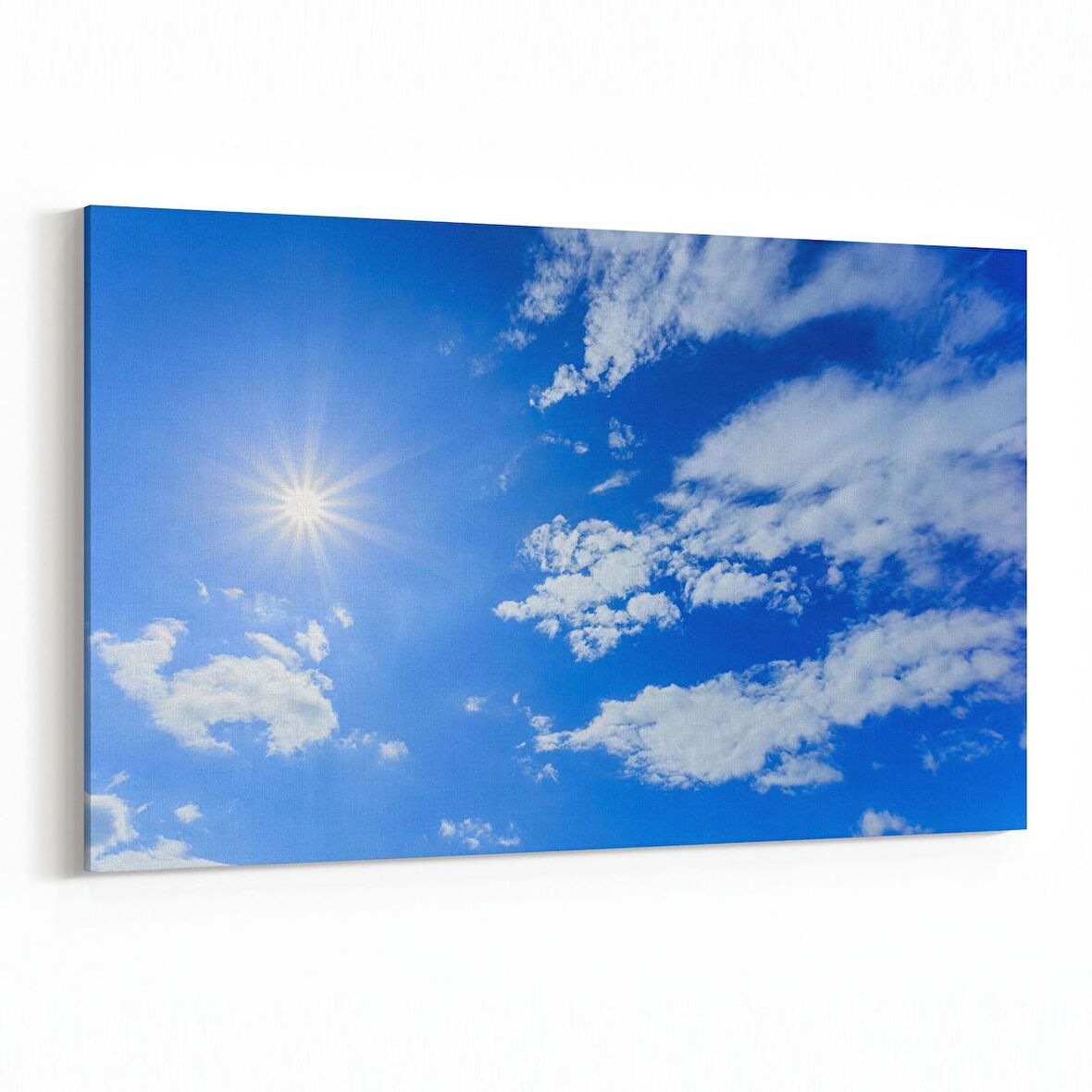 Olla 15534Y Gökyüzü Bulut Görseli  Yatay Kanvas Tablo (Ölçü: 120X80)
