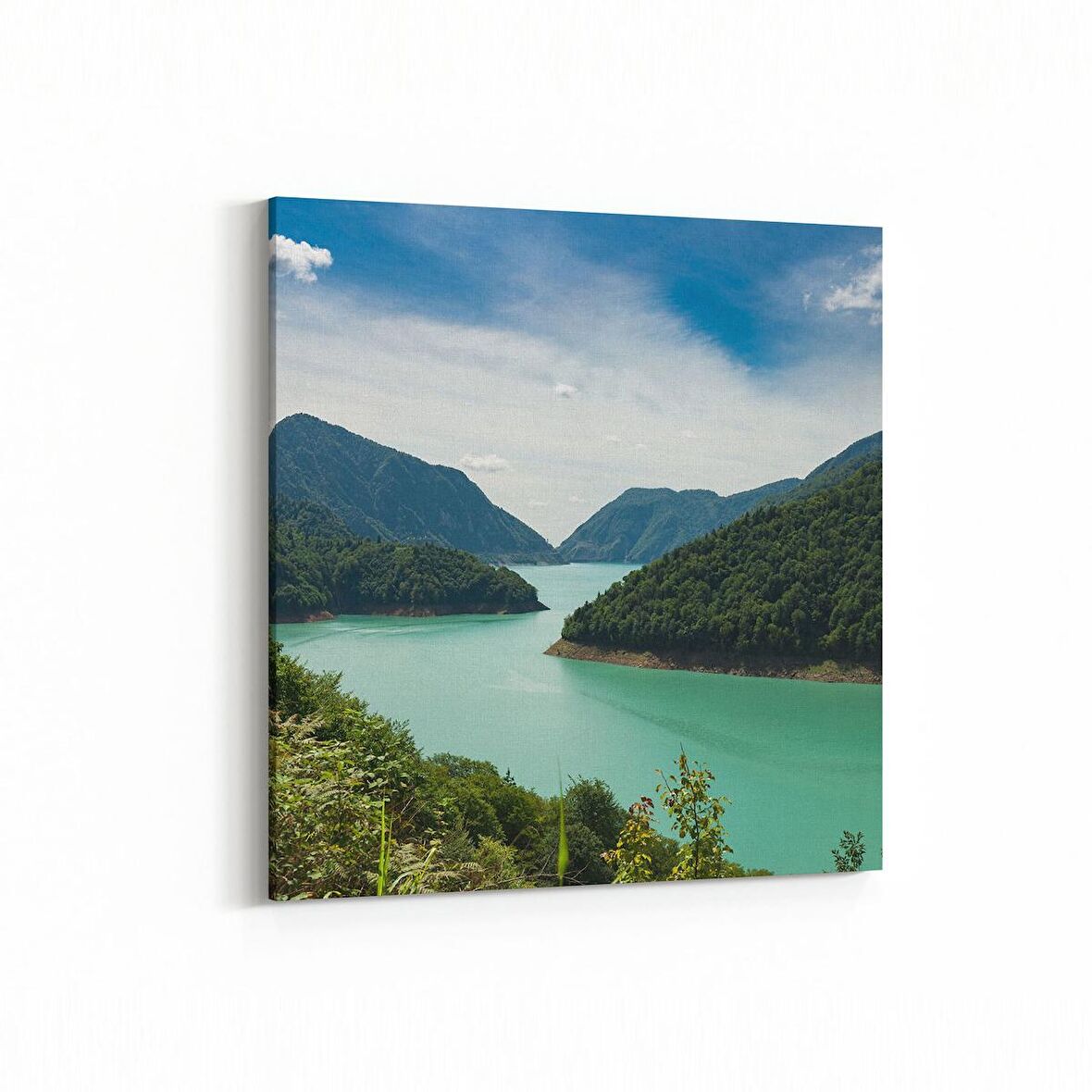 Olla 14104K Doğa / Manzara Görseli Kare Kanvas Tablo (Ölçü: 25X25)