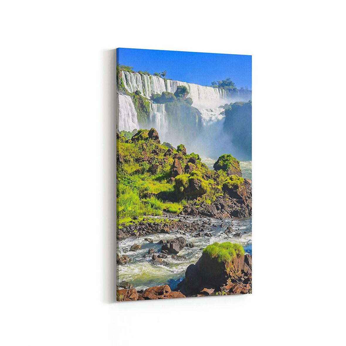 Olla 14357DD Doğa / Manzara Görseli Dikey Dar Kanvas Tablo (Ölçü: 40X80)