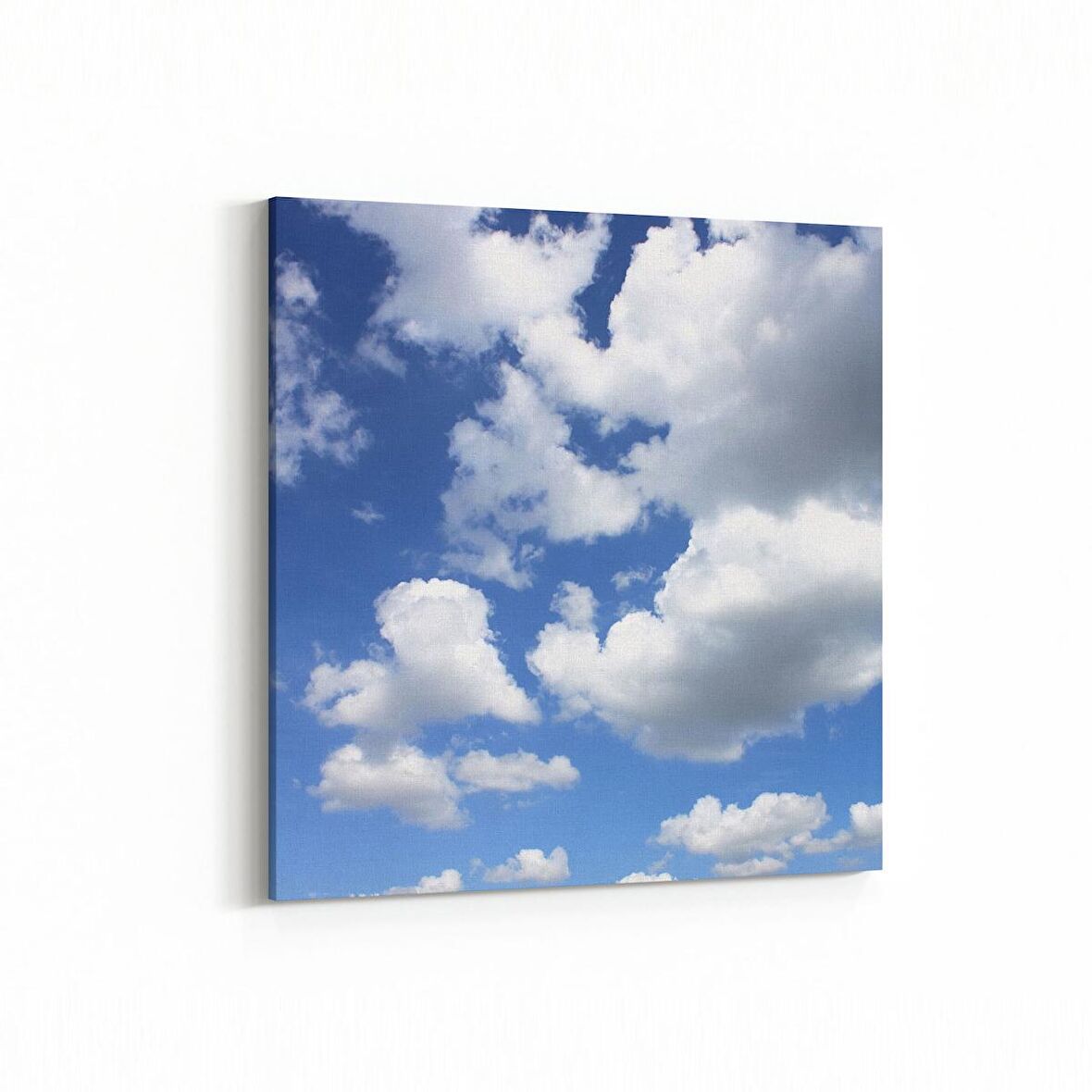Olla 15500K Gökyüzü Bulut Görseli  Kare Kanvas Tablo (Ölçü: 25X25)