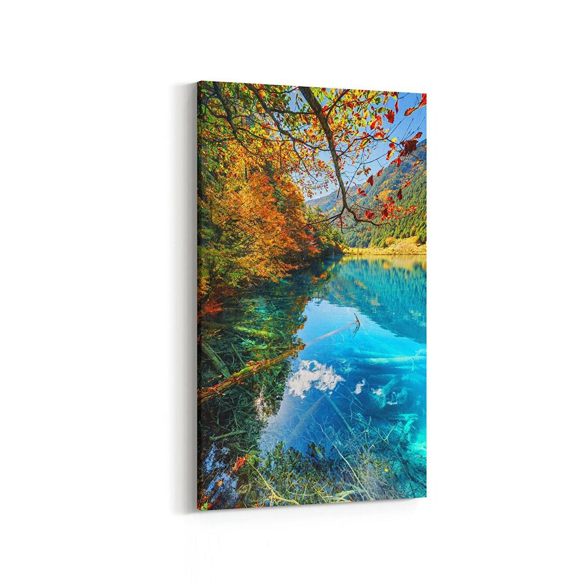 Olla 13245DD Doğa / Manzara Görseli Dikey Dar Kanvas Tablo (Ölçü: 30X60)