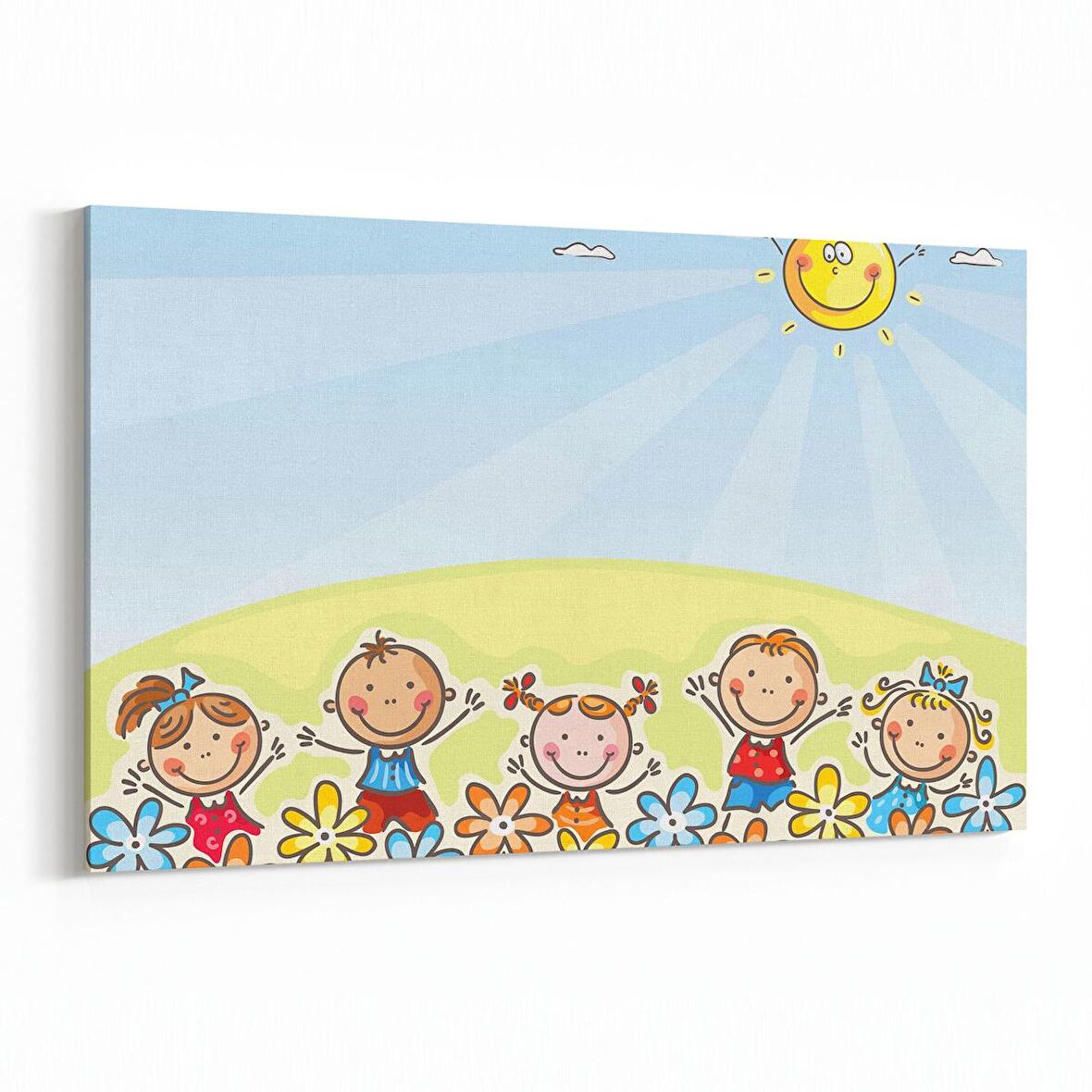 Olla 12762Y Çocuk Odası Görseli Yatay Kanvas Tablo (Ölçü: 70X50)