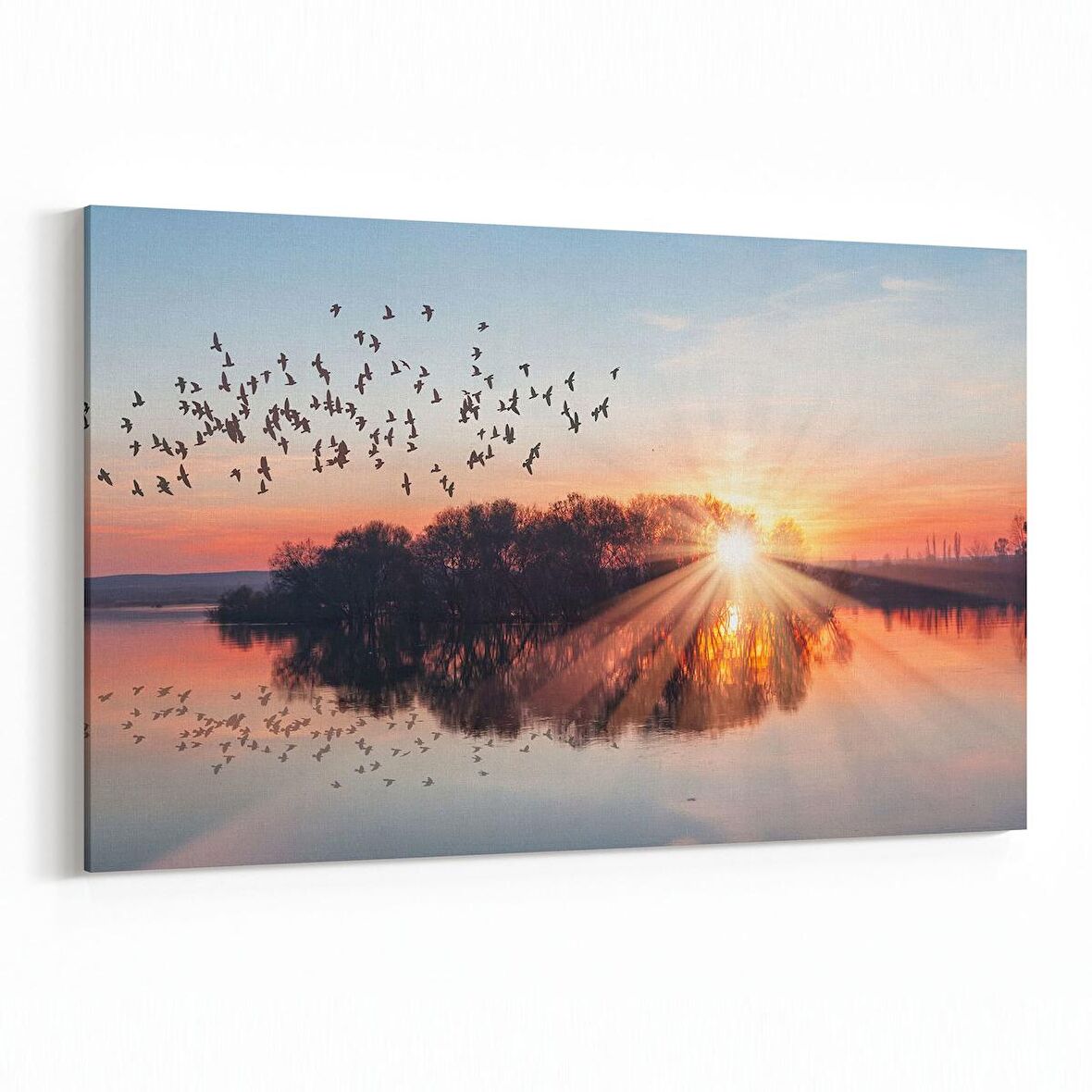 Olla 16012Y Günbatımı Görseli Yatay Kanvas Tablo (Ölçü: 30X20)