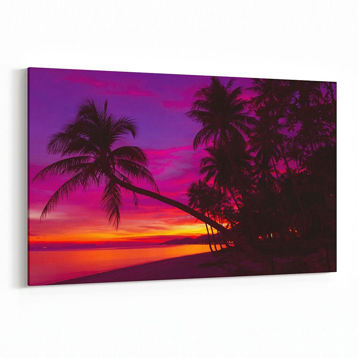 Olla 15990Y Günbatımı Görseli Yatay Kanvas Tablo (Ölçü: 45X30)