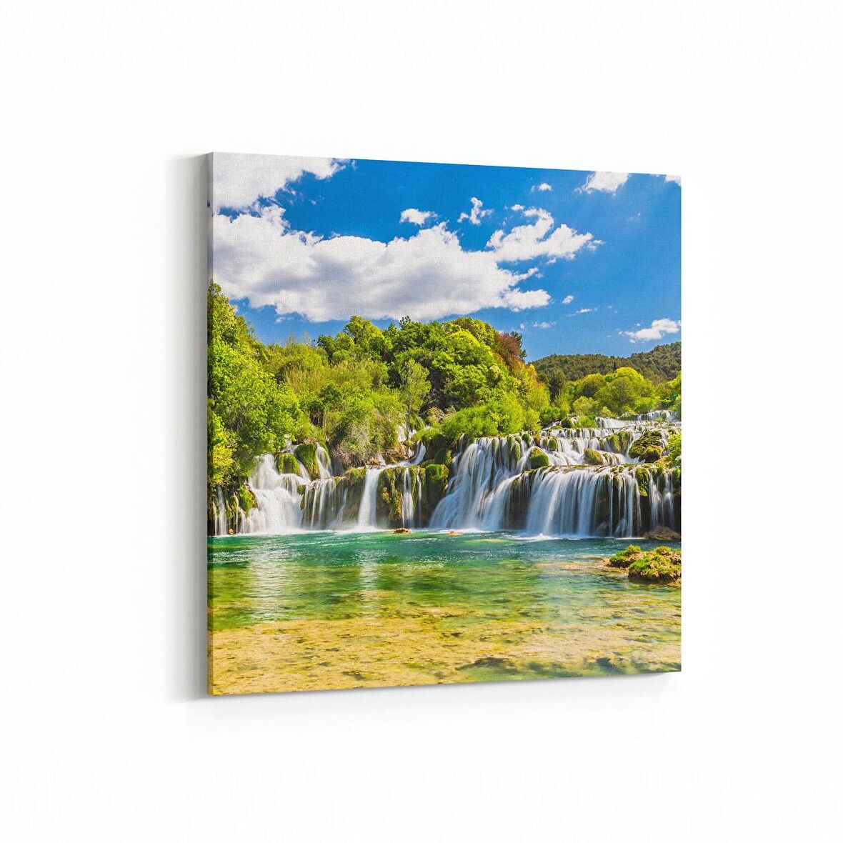 Olla 13998K Doğa / Manzara Görseli Kare Kanvas Tablo (Ölçü: 30X30)