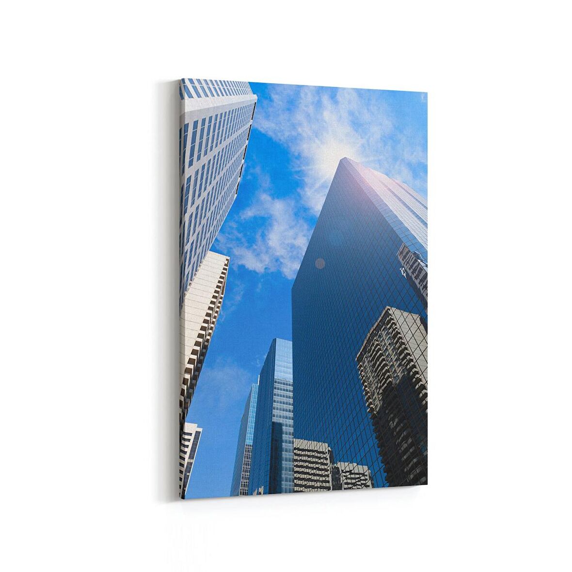 Olla 18312D Yapı Görseli Dikey Kanvas Tablo (Ölçü: 50X75)
