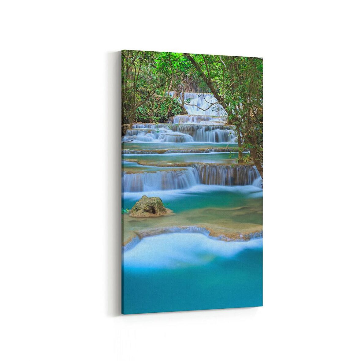 Olla 13402DD Doğa / Manzara Görseli Dikey Dar Kanvas Tablo (Ölçü: 40X80)