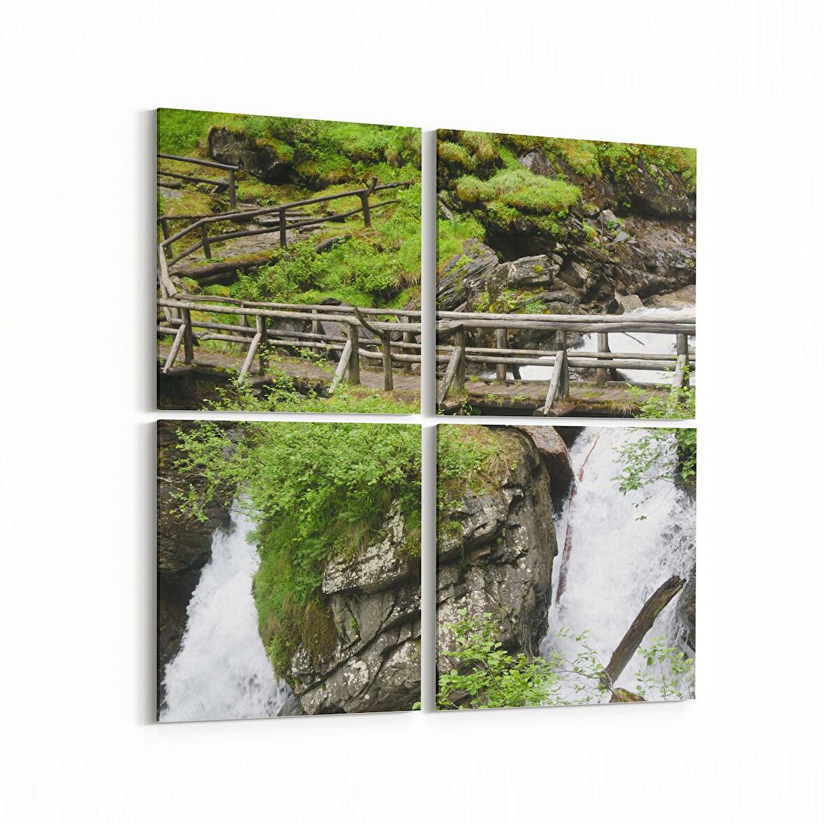 Olla 14623K4 Doğa / Manzara Görseli Kare 4'lü Kanvas Tablo (Ölçü: 65X65)