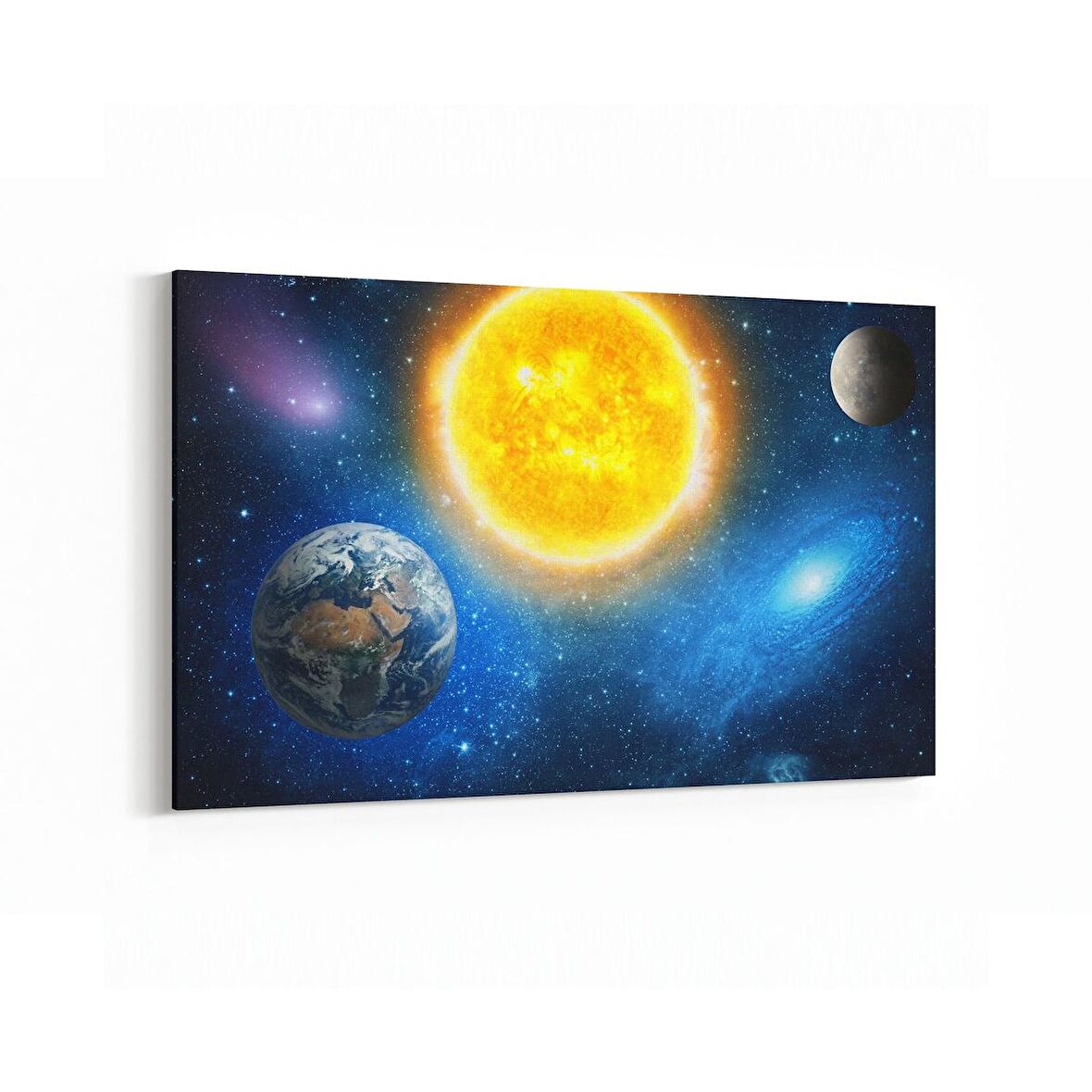 Olla 17674Y Uzay Görseli Yatay Kanvas Tablo (Ölçü: 70X50)