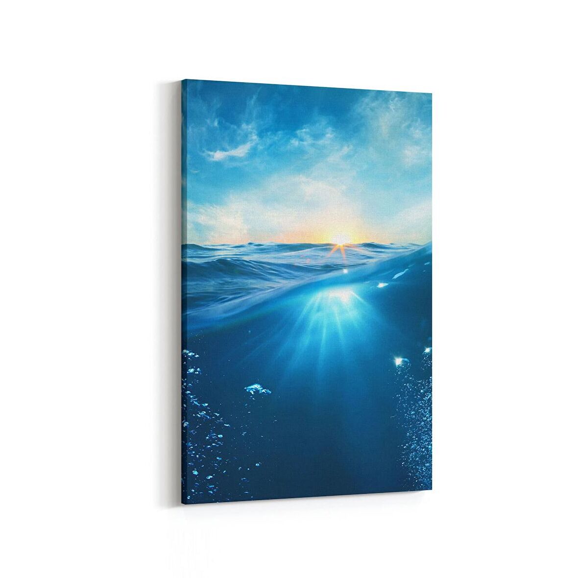Olla 12903D Deniz / Okyanus Görseli Dikey Kanvas Tablo (Ölçü: 100X150)
