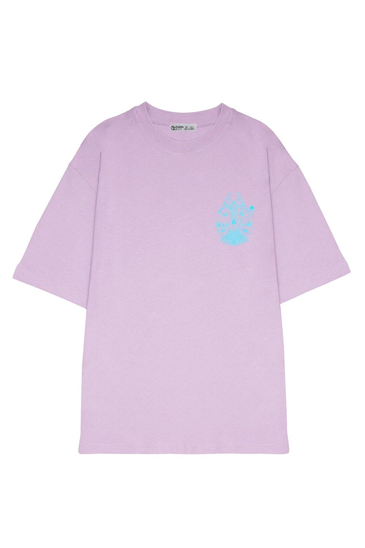 Unisex Oversize T-shirt Blue Millennium Falcon