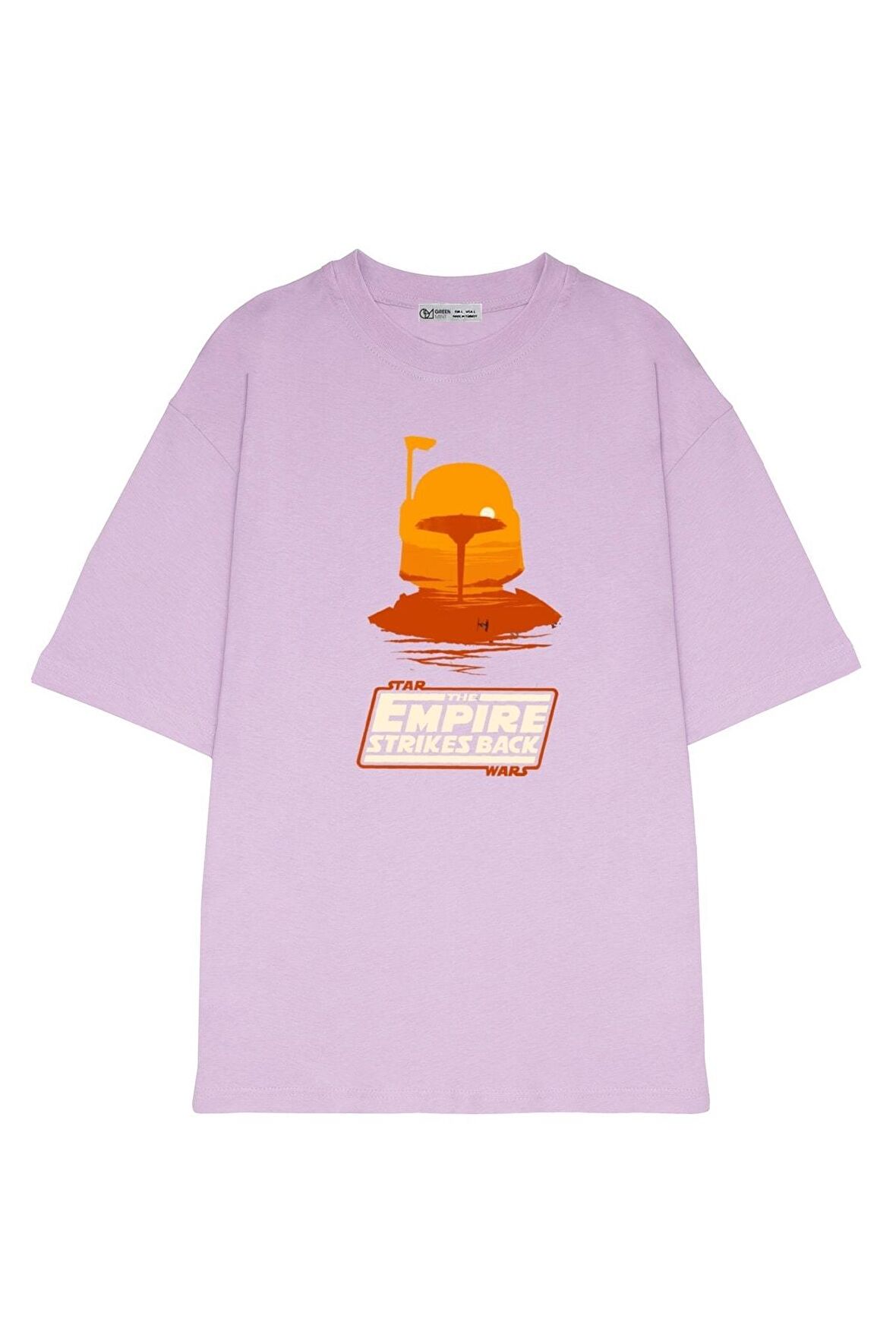 Unisex Oversize T-shirt Boba Fett - Cloud City Sunset