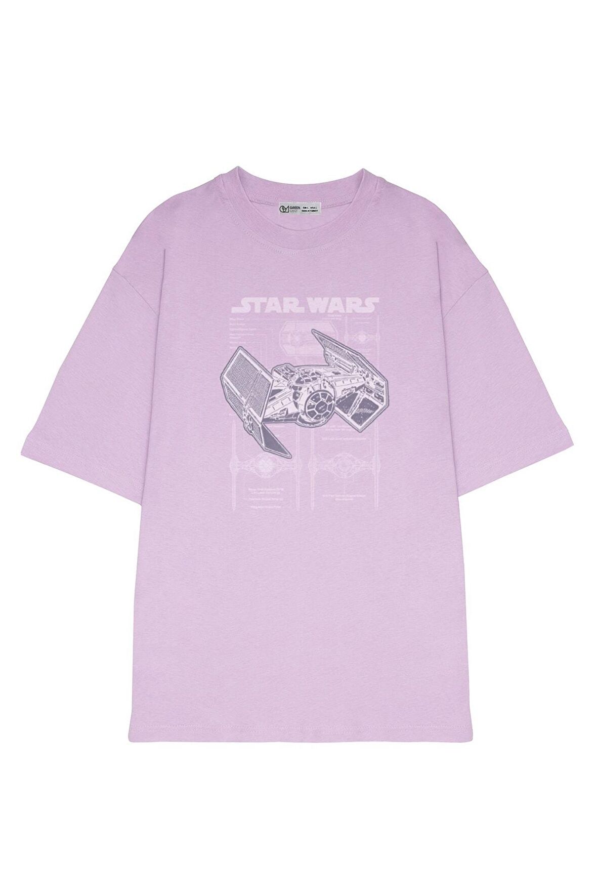 Unisex Oversize T-shirt Darth Vaders Tie Fighter