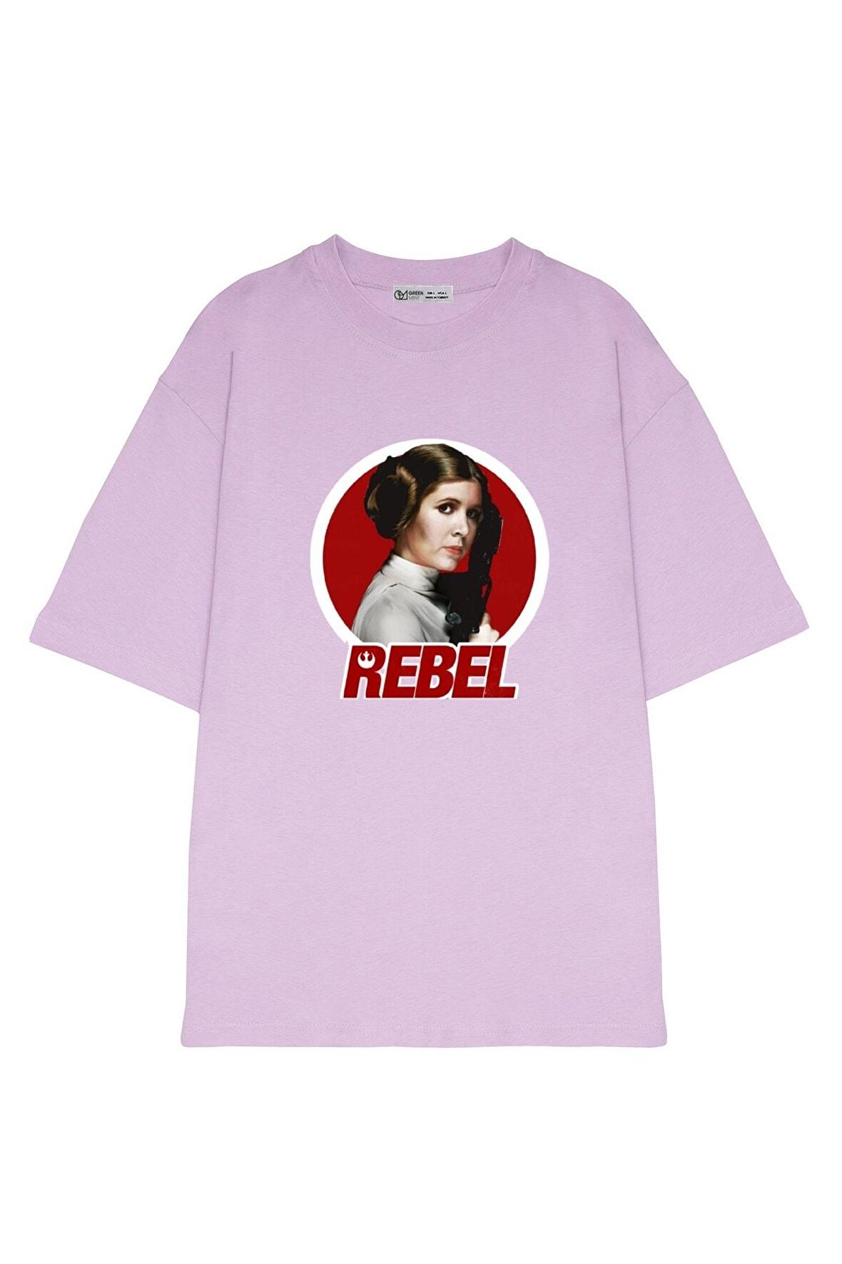 Unisex Oversize T-shirt Leia Rebel Circle
