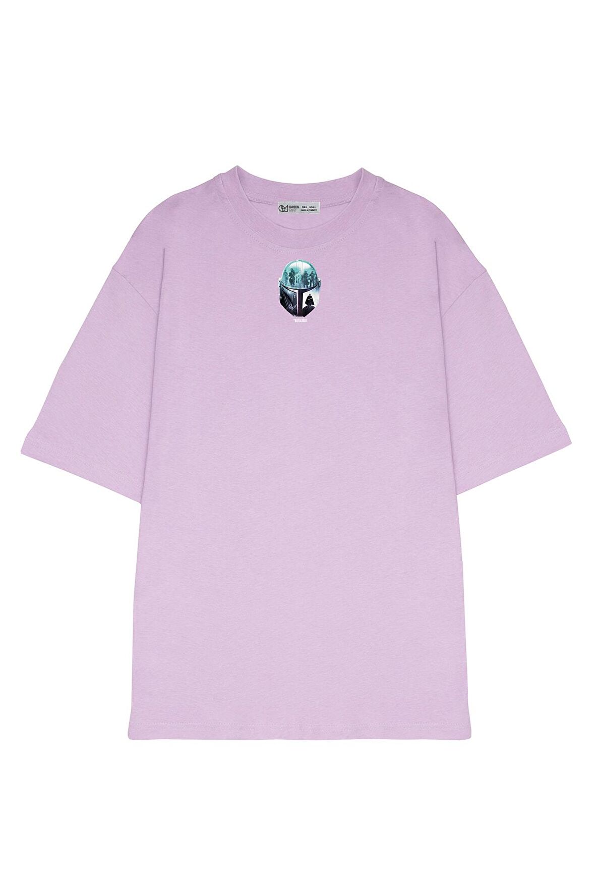 Unisex Oversize T-shirt Mandalorian Helmet