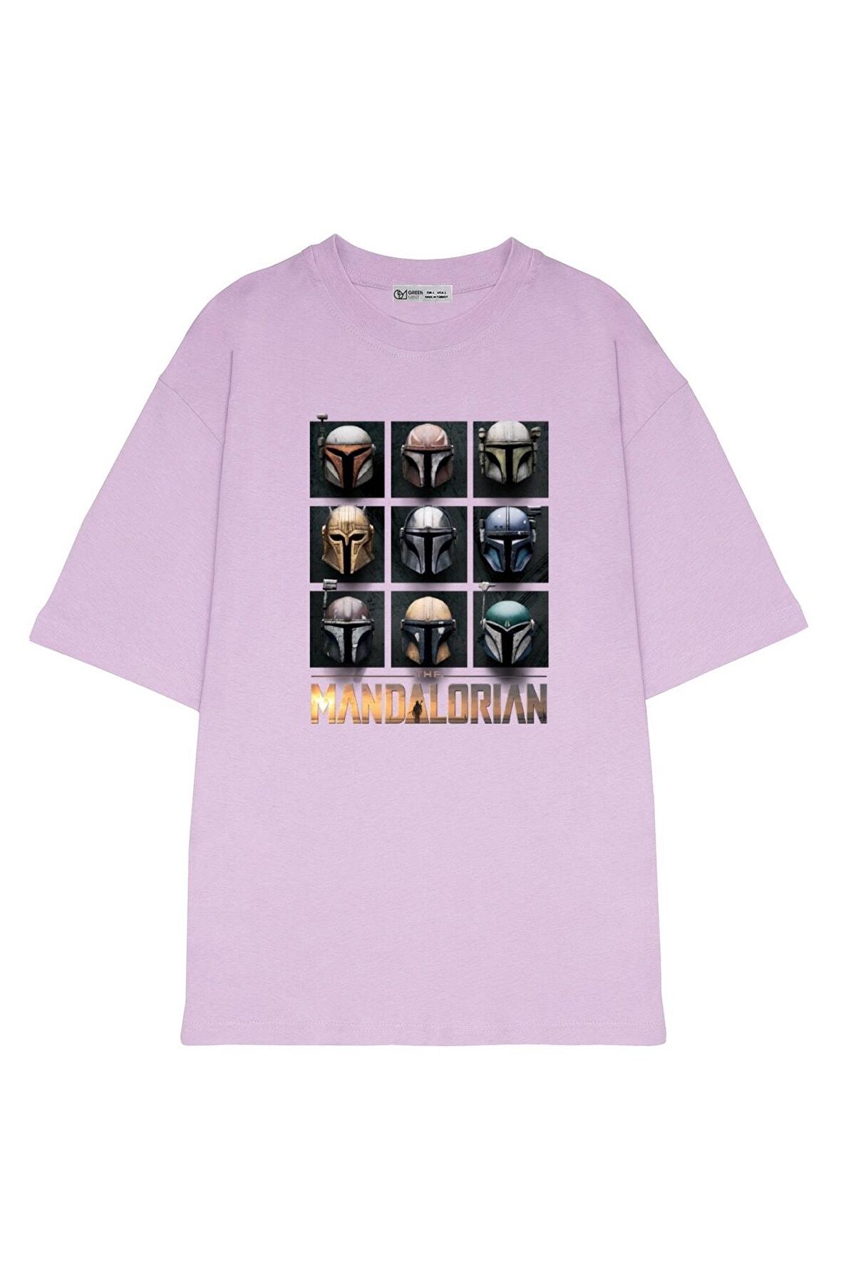 Unisex Oversize T-shirt Mandalorian Helmets