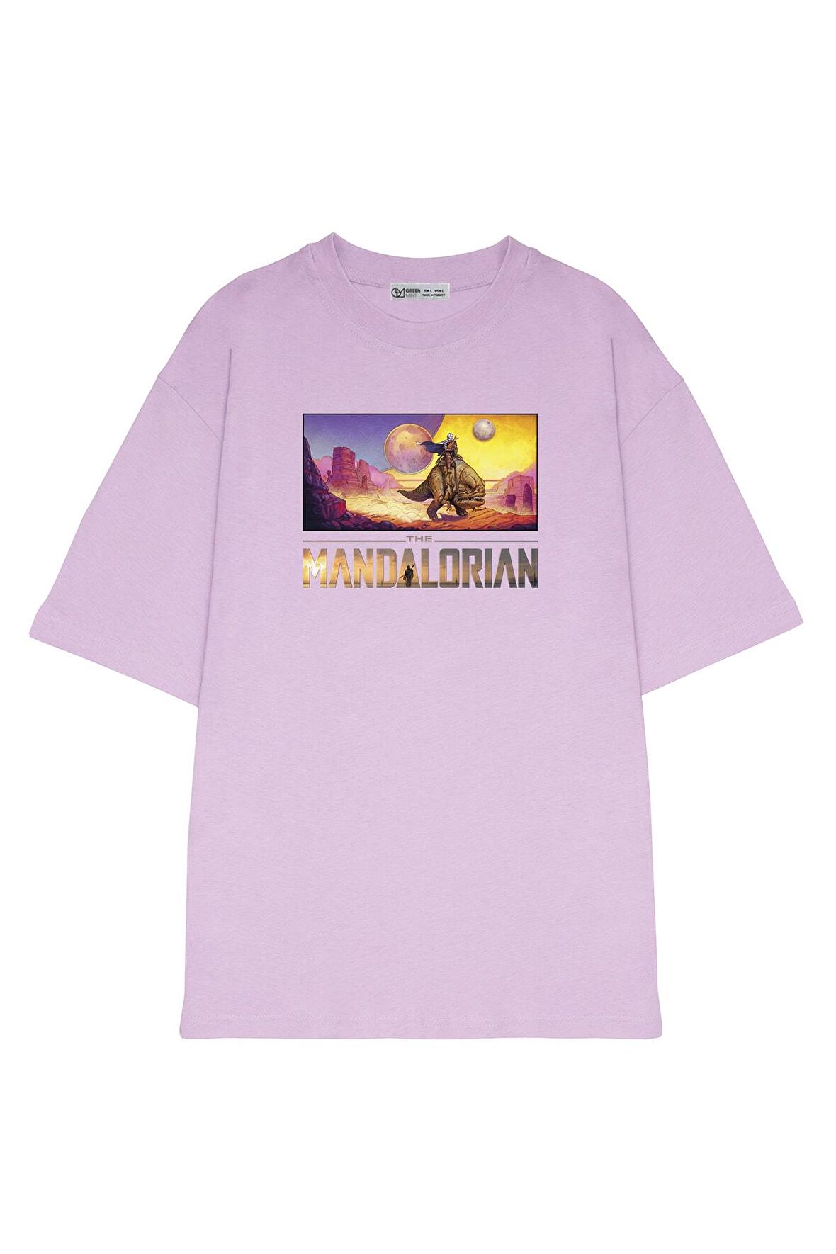 Unisex Oversize T-shirt Mandalorian Landscape