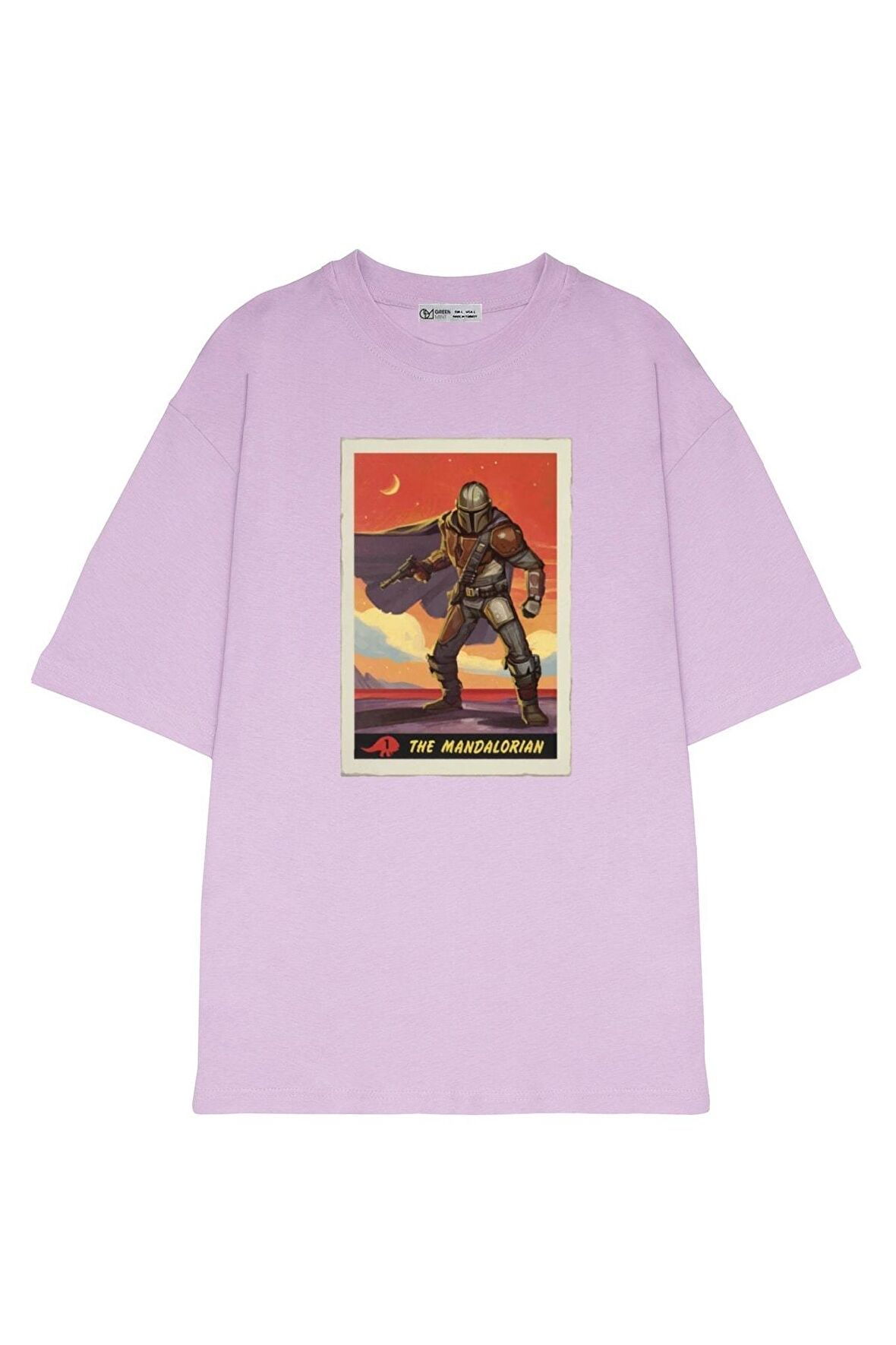 Unisex Oversize T-shirt Mandalorian Poster