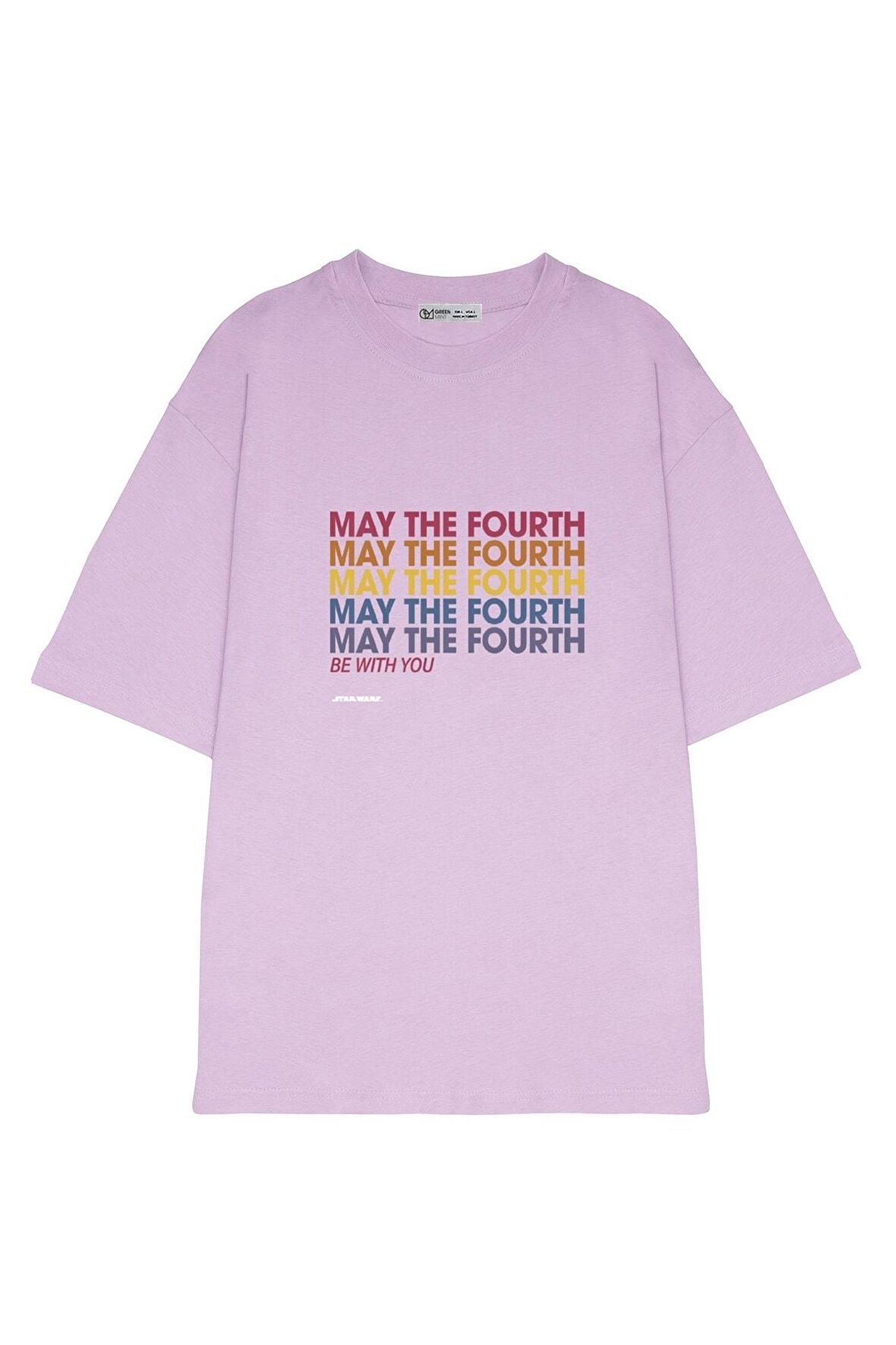 Unisex Oversize T-shirt May The Fourth Rainbow Stack