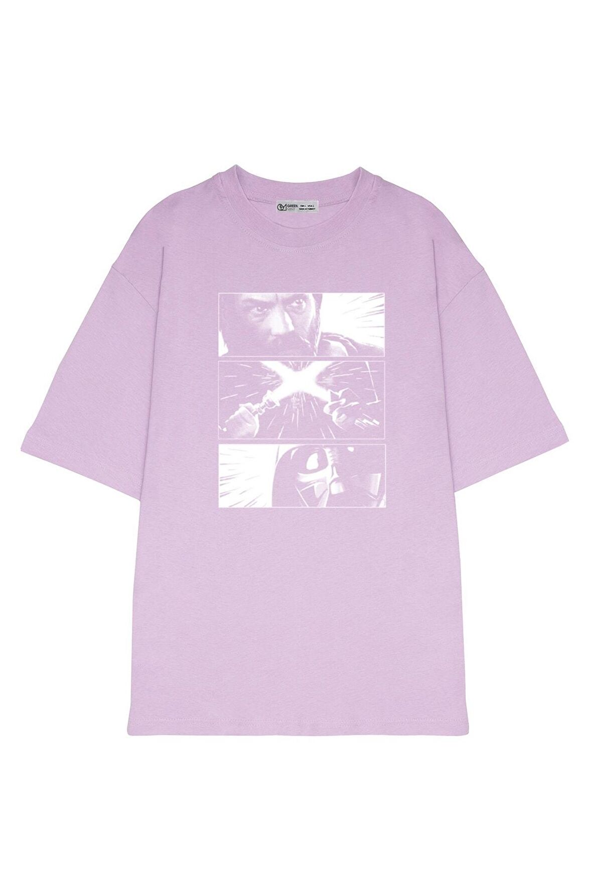 Unisex Oversize T-shirt Obi-wan Battle Panels