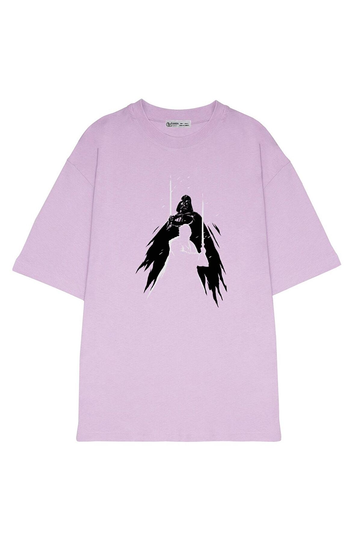 Unisex Oversize T-shirt Obi-wan Enemies Silhouette