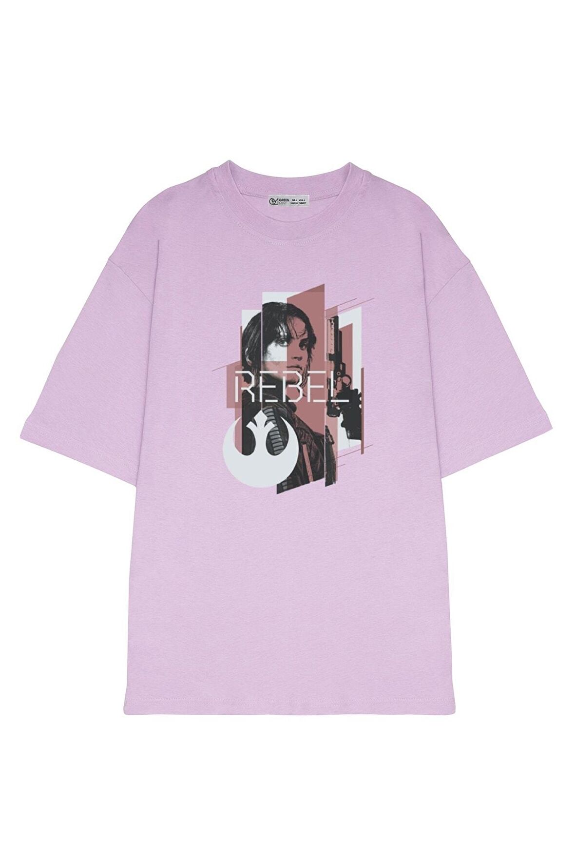 Unisex Oversize T-shirt Rebel In Red