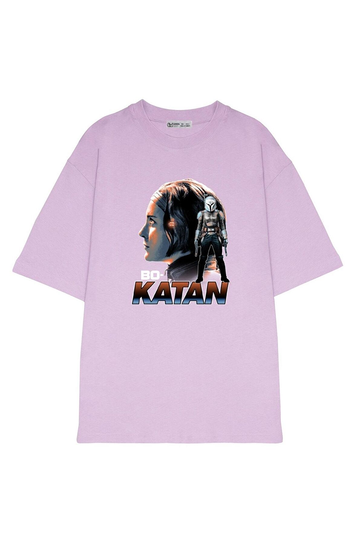 Unisex Oversize T-shirt Star Wars Mandalorian Bo-katan Portrait