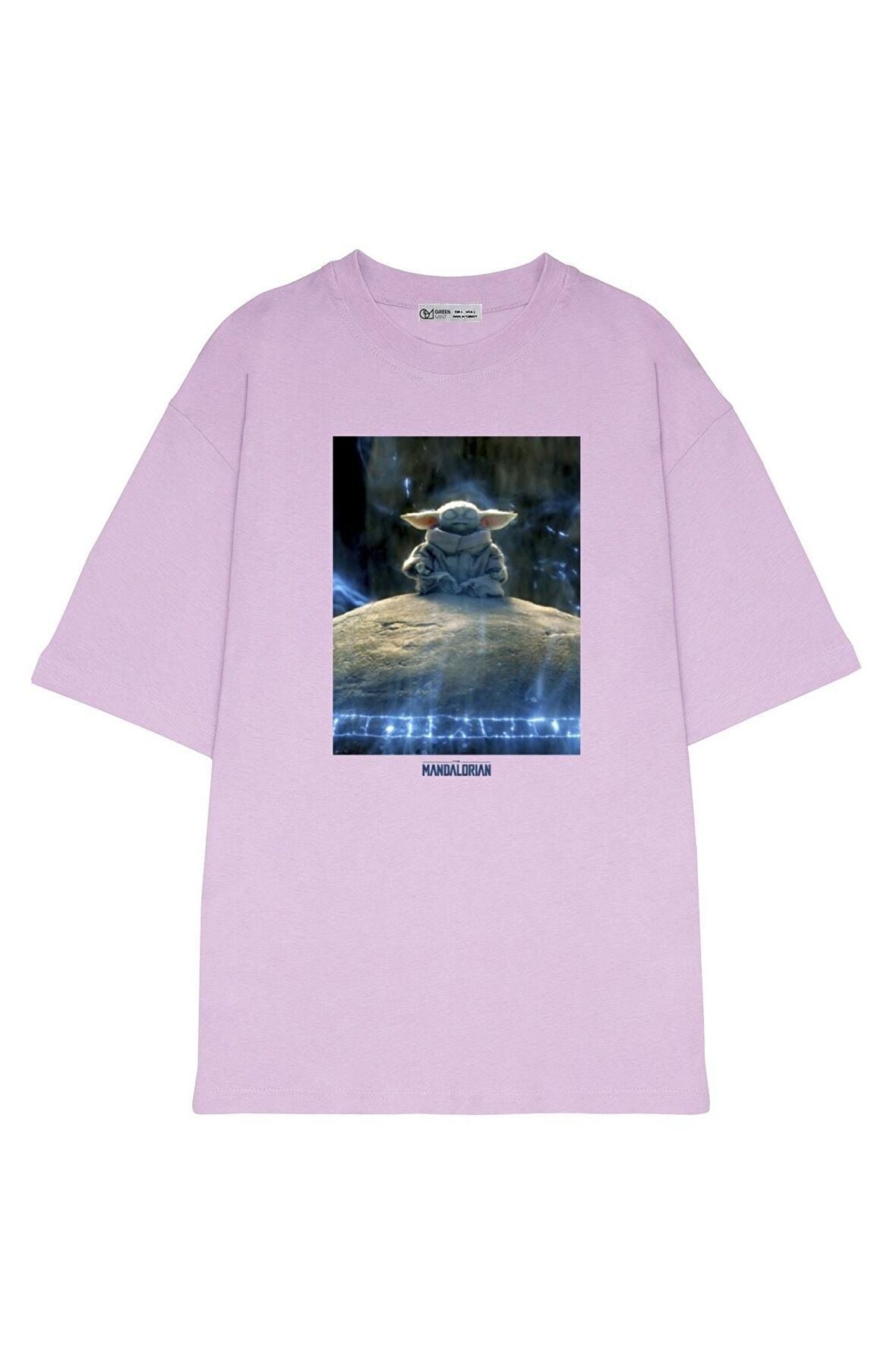 Unisex Oversize T-shirt Star Wars Mandalorian The Child Meditation