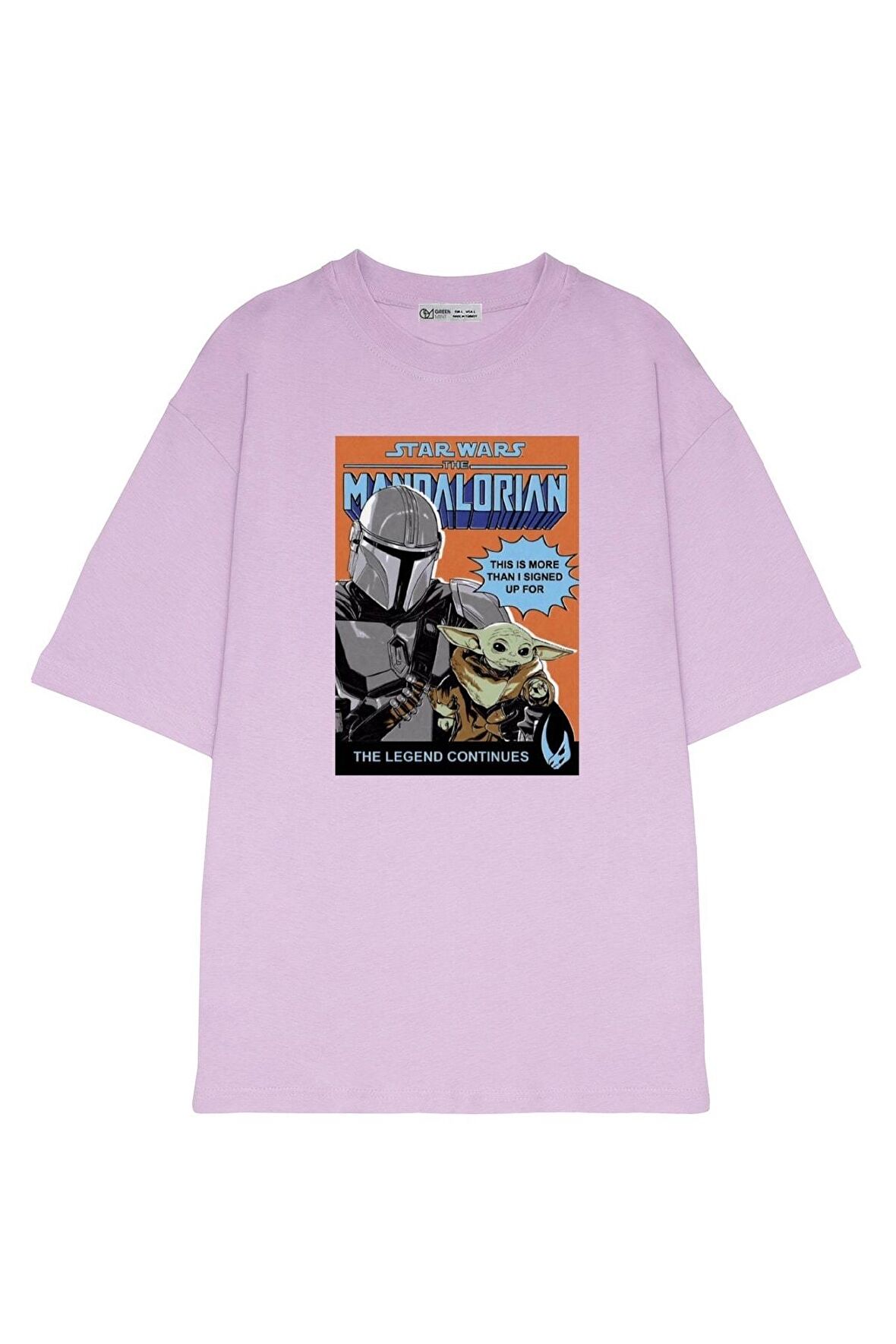 Unisex Oversize T-shirt Star Wars Mandalorian The Legend Continues