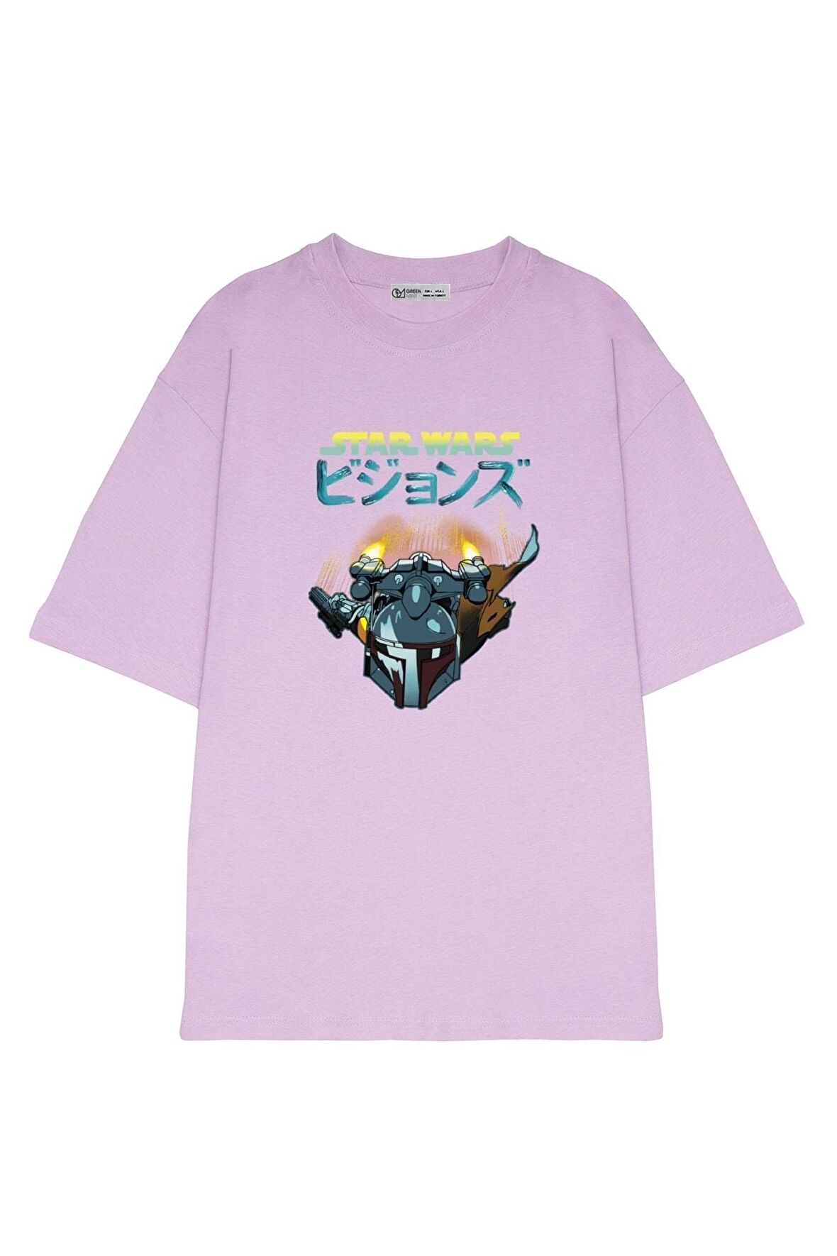 Unisex Oversize T-shirt Star Wars Visions Boba Fett Jet Pack