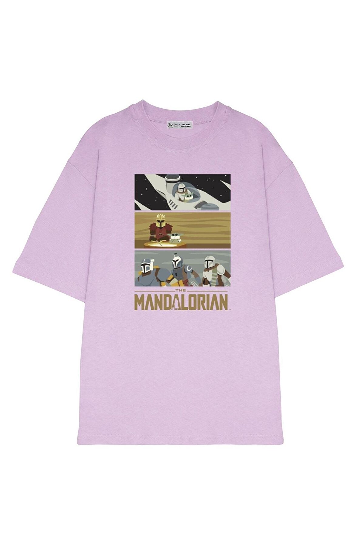 Unisex Oversize T-shirt The Mandalorian Bounty Hunter Stack